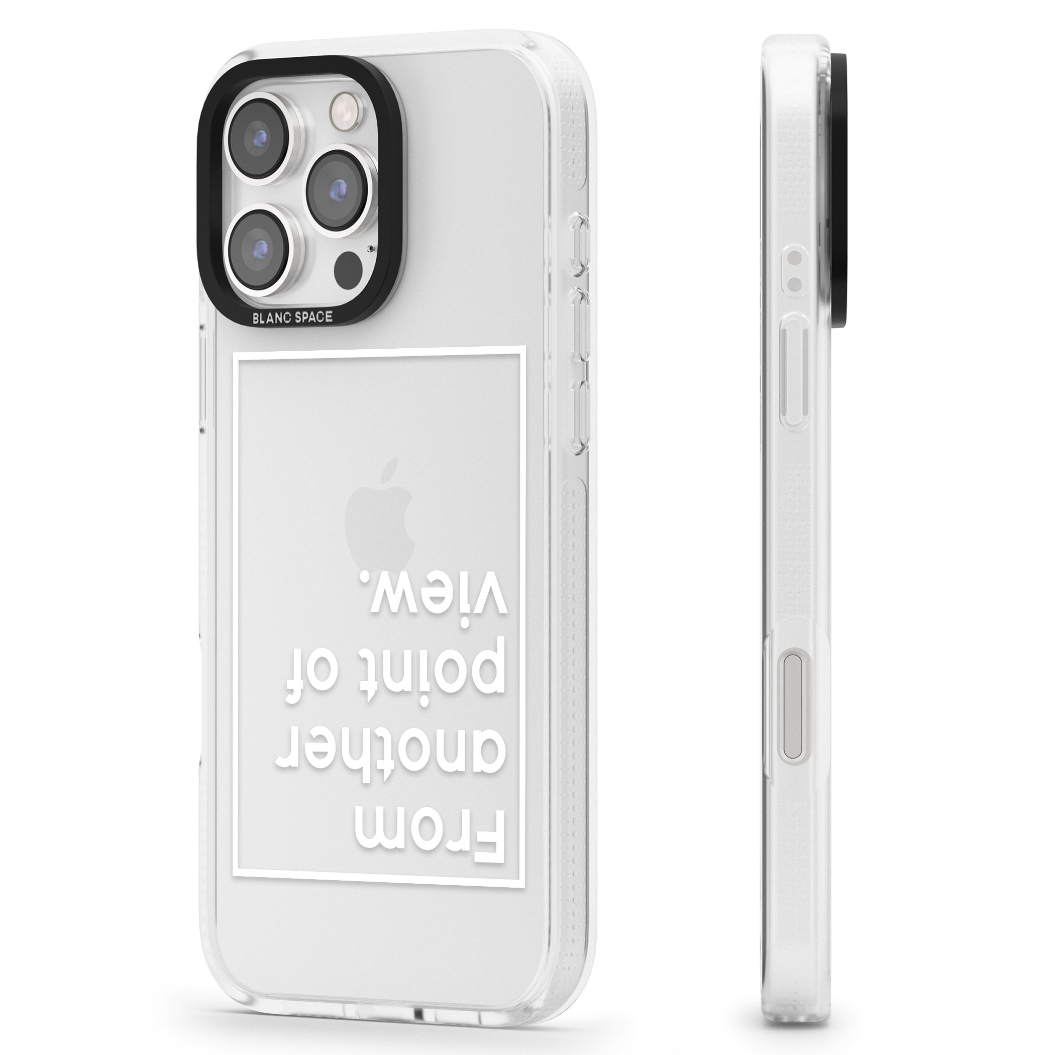 Another Point of View (White) iPhone 16 Pro Max / 16 Pro Clear Case Impact Air - Blanc Space