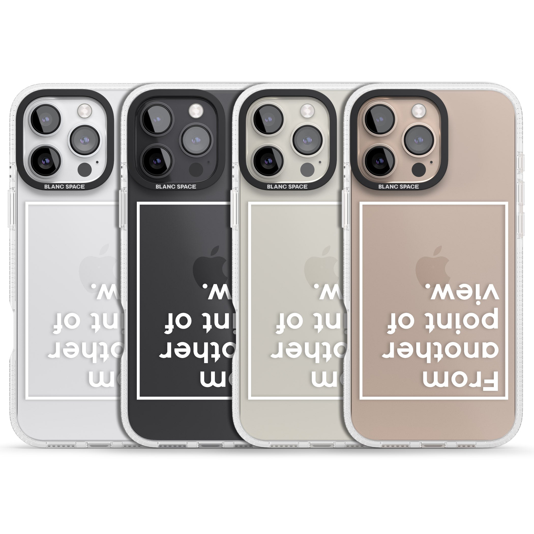 Another Point of View (White) iPhone 16 Pro Max / 16 Pro Clear Case Impact Air - Blanc Space