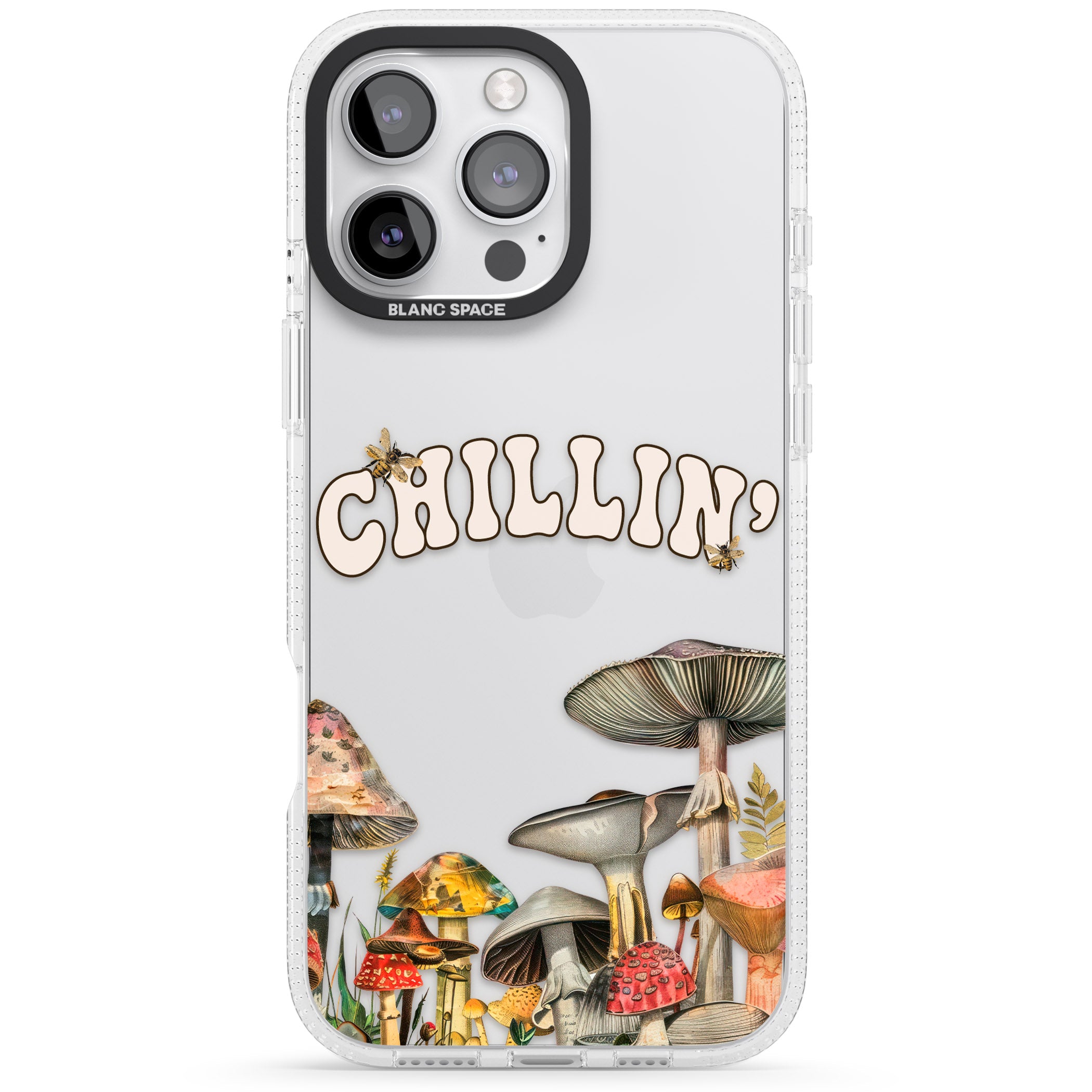 Chillin' iPhone 16 Pro Max / 16 Pro Clear Case Impact Air - Blanc Space