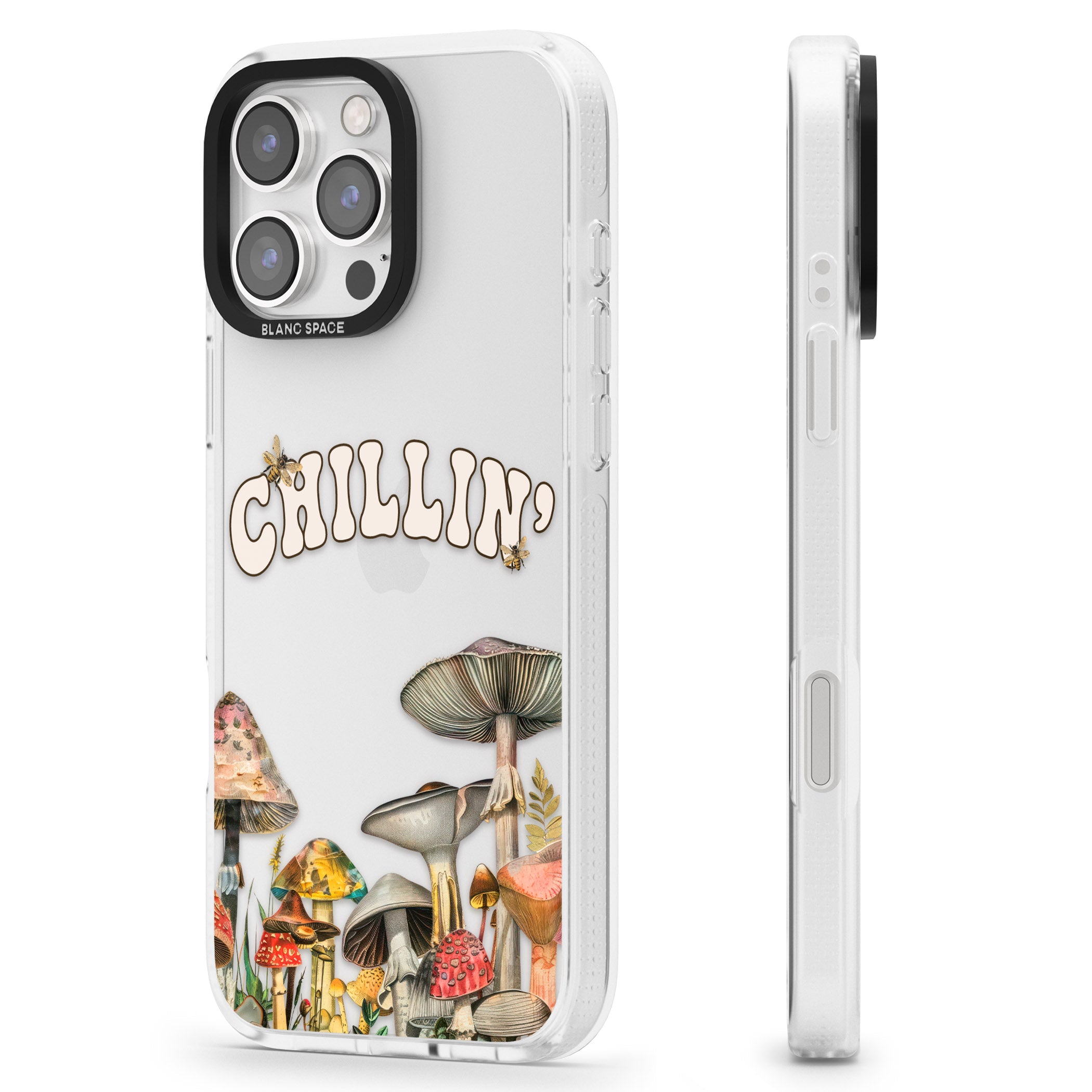 Chillin' iPhone 16 Pro Max / 16 Pro Clear Case Impact Air - Blanc Space