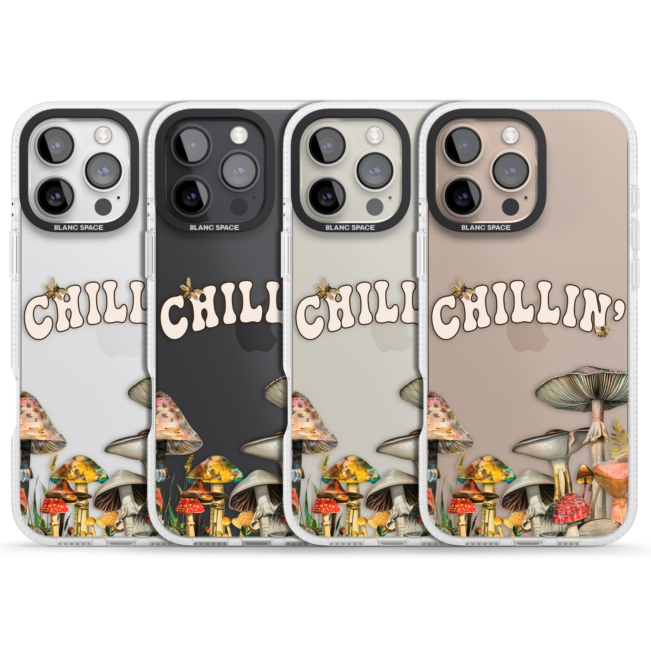 Chillin' iPhone 16 Pro Max / 16 Pro Clear Case Impact Air - Blanc Space