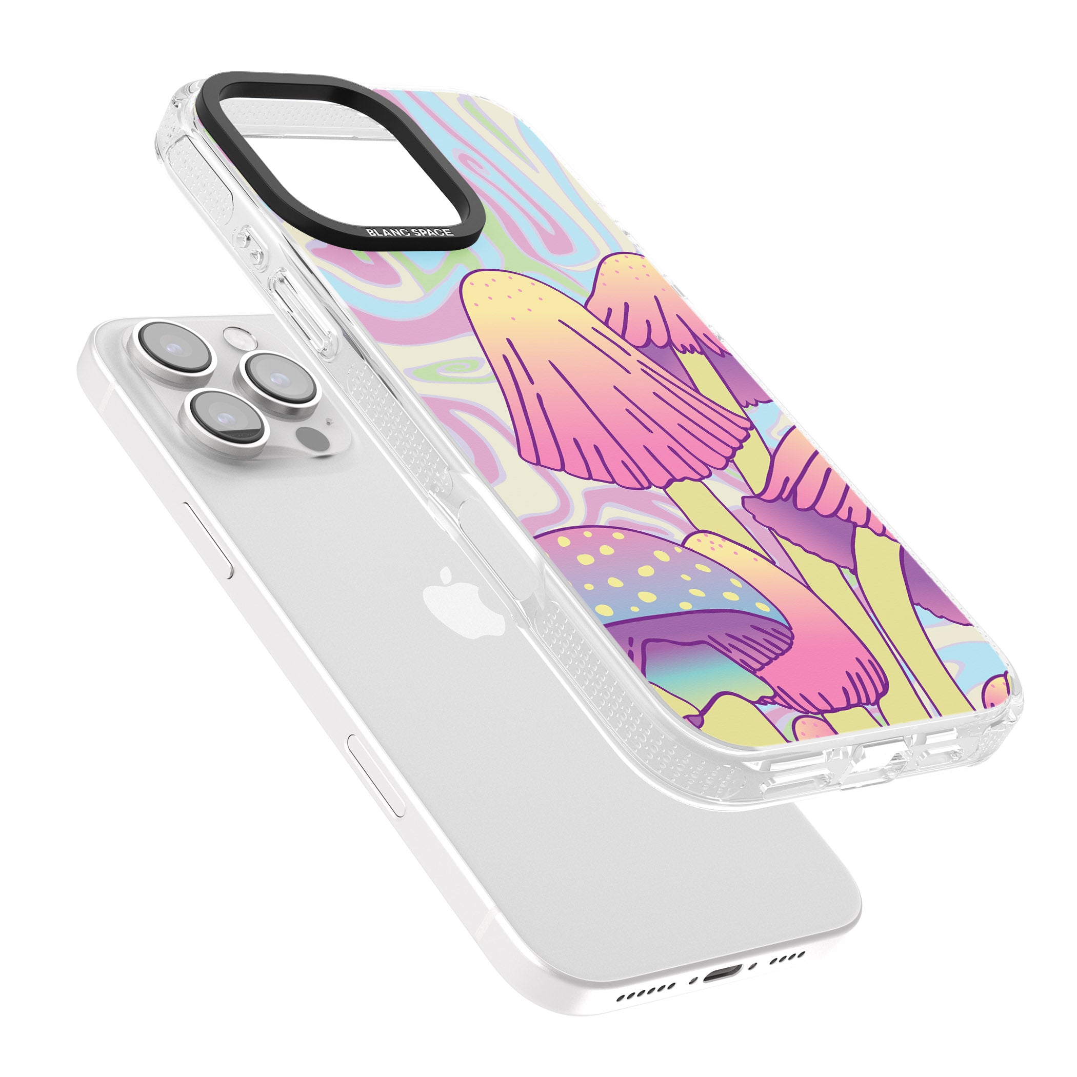 Shroomin' iPhone 16 Pro Max / 16 Pro Clear Case Impact Air - Blanc Space