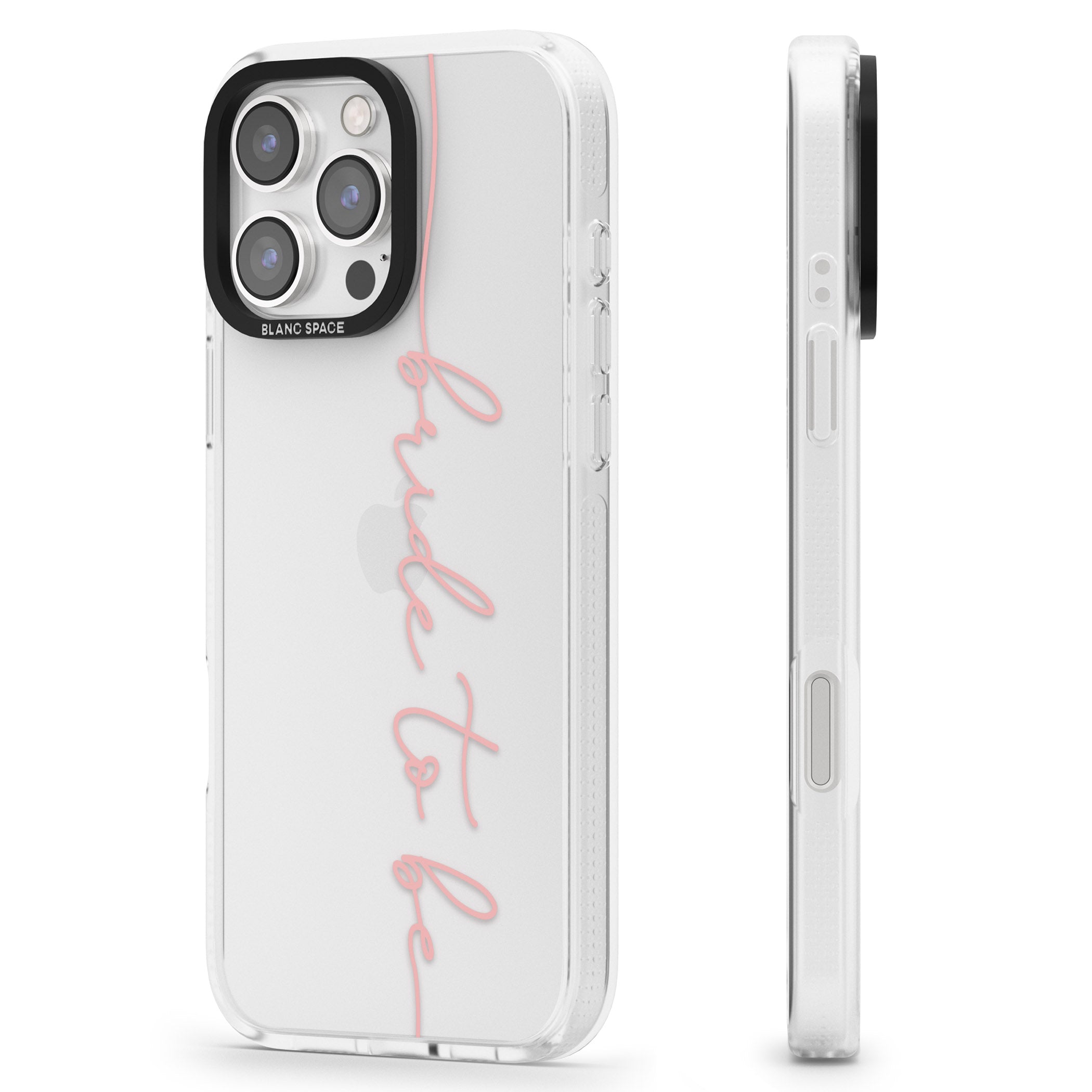 Bride to Be - Transparent Wedding Design iPhone 16 Pro Max / 16 Pro Clear Case Impact Air - Blanc Space