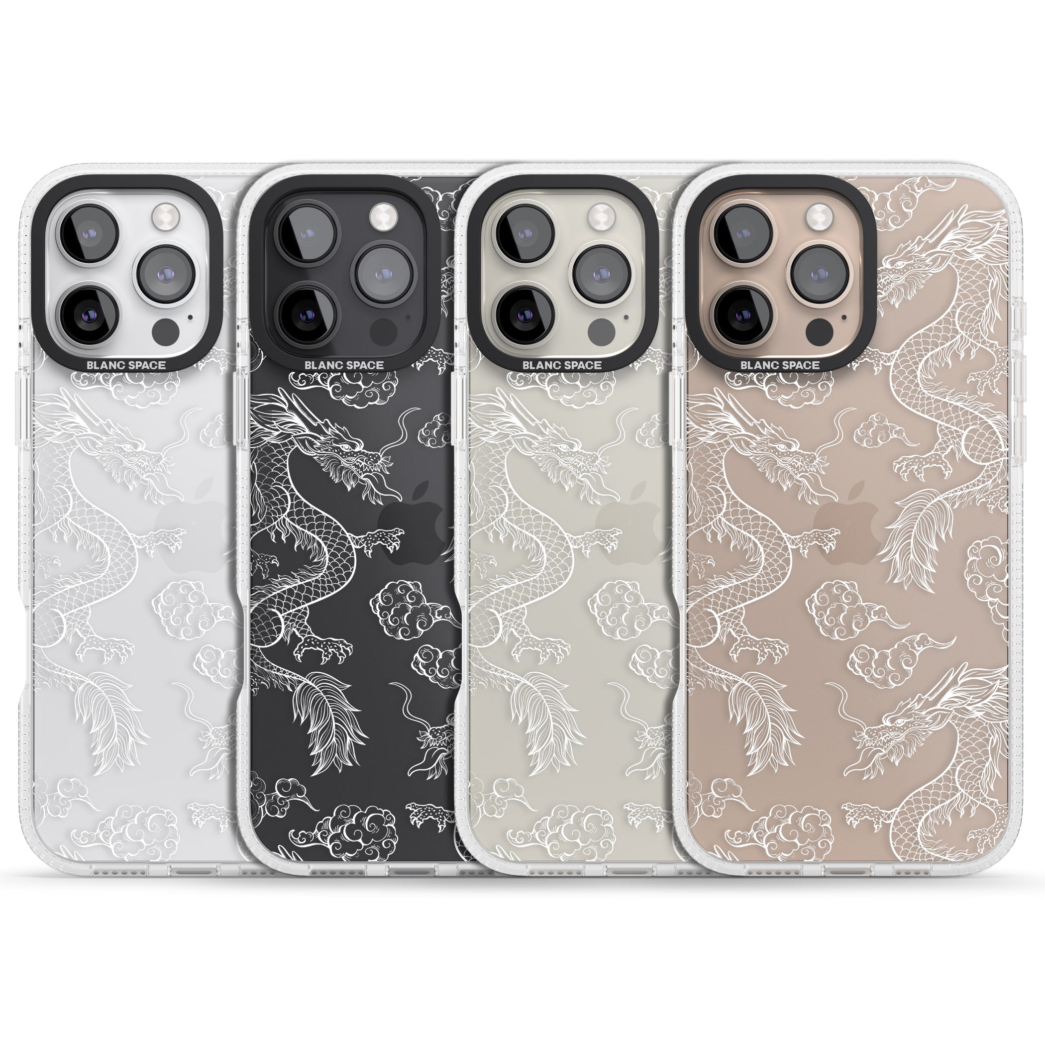 Personalised Name iPhone 16 Pro Max / 16 Pro Clear Case Impact Air - Blanc Space