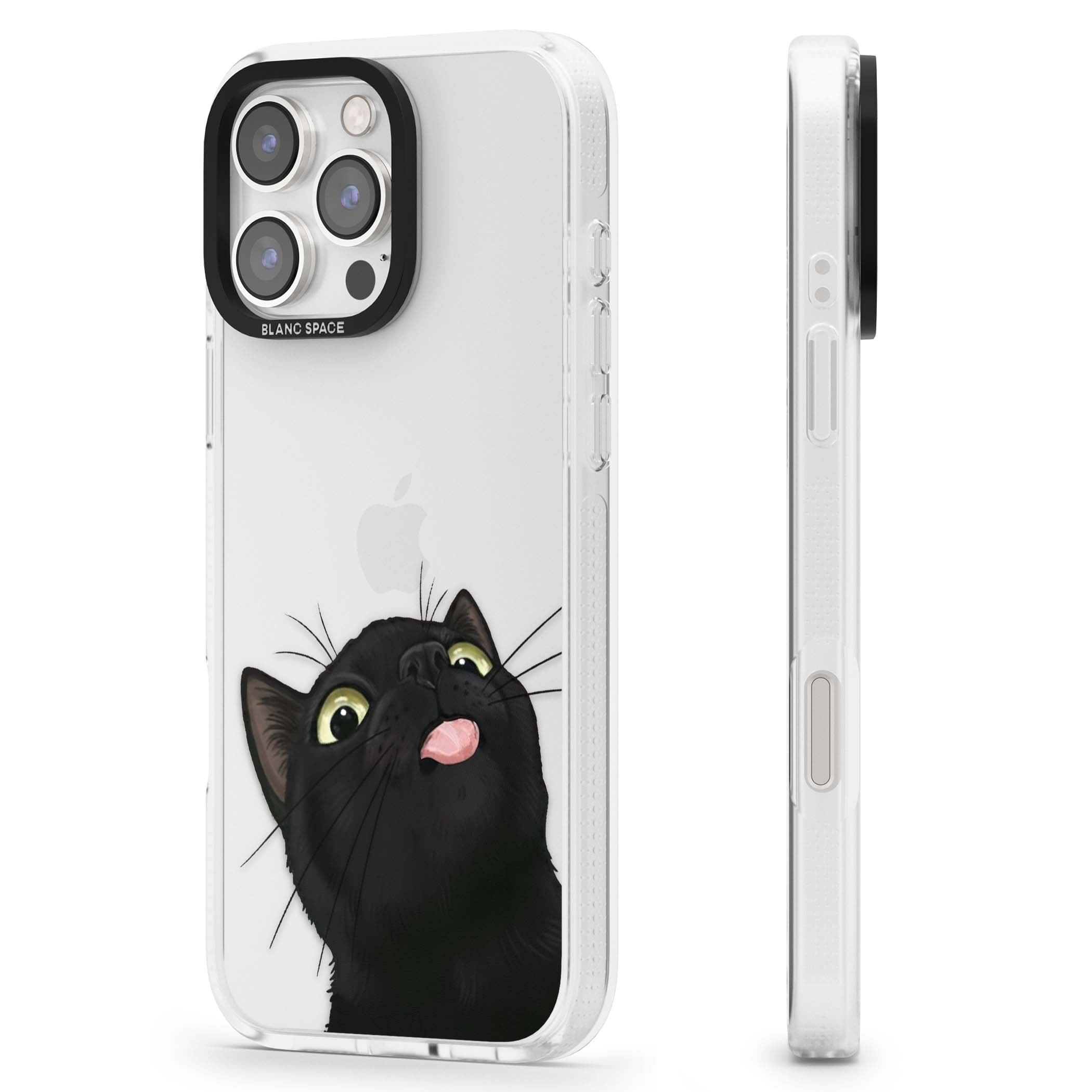 Black Cat Energy for her iPhone case | Clear Case Impact Air case for iPhone 16 Pro, iPhone 16 Pro Max