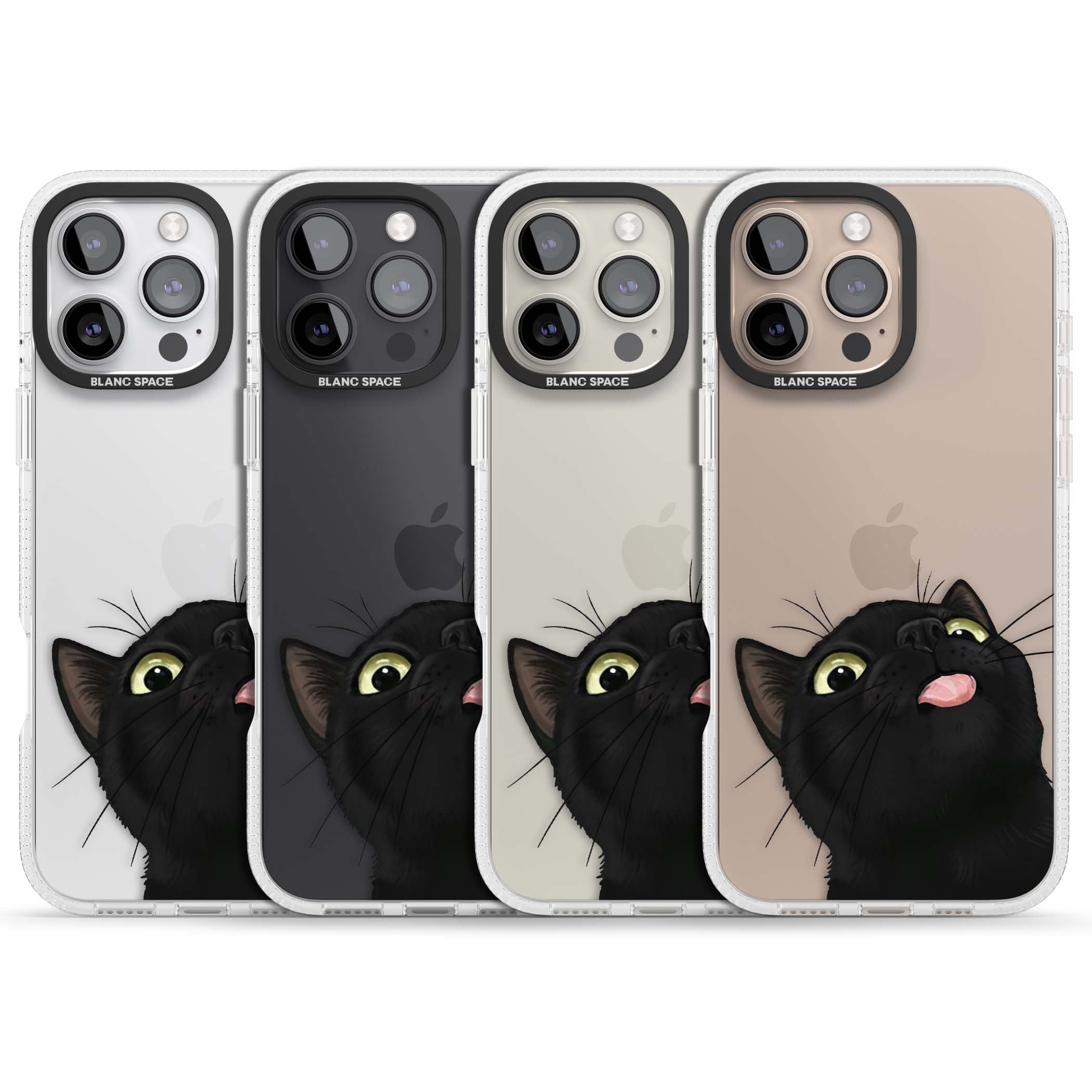Black Cat Energy for her iPhone case | Clear Case Impact Air case for iPhone 16 Pro, iPhone 16 Pro Max
