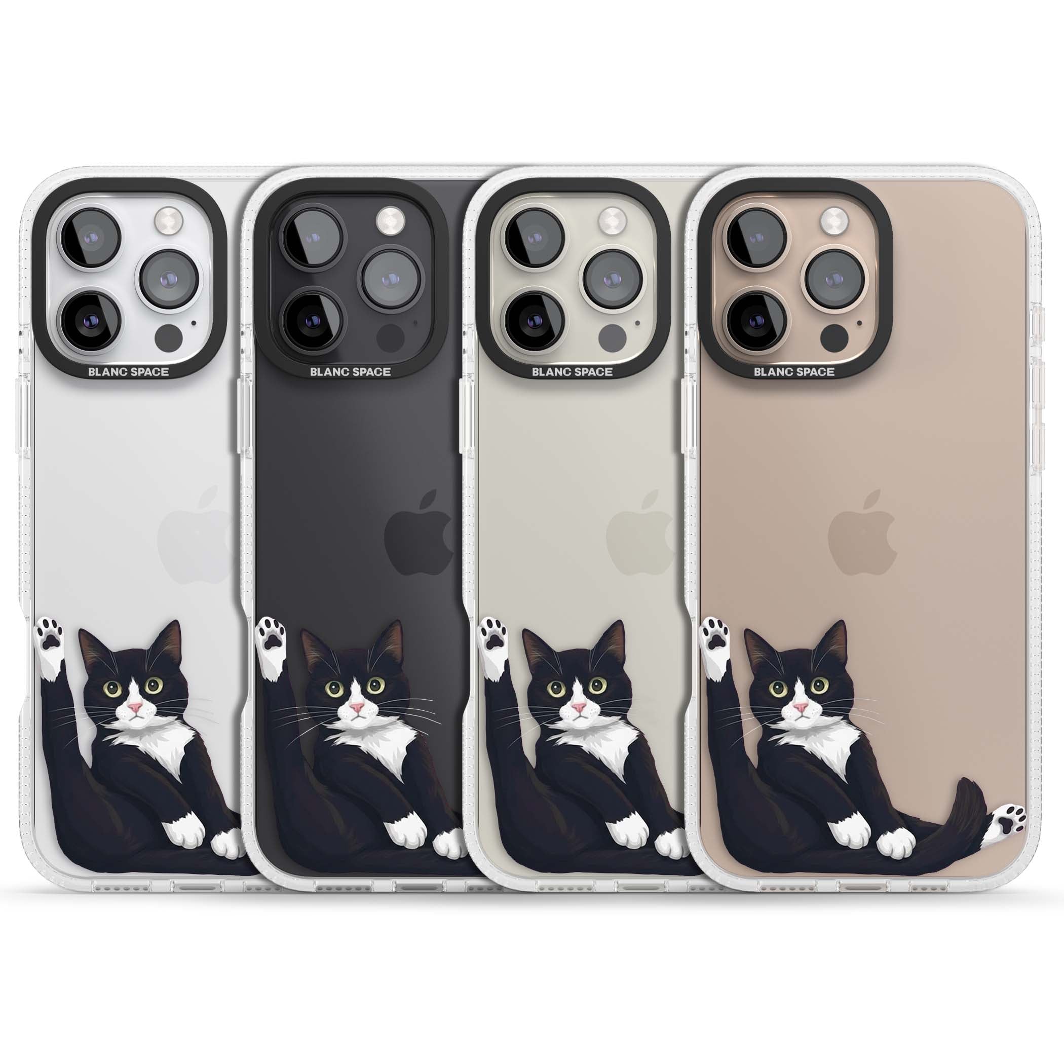 Mid-Groom Cat animals iPhone case | Clear Case Impact Air case for iPhone 16 Pro, iPhone 16 Pro Max