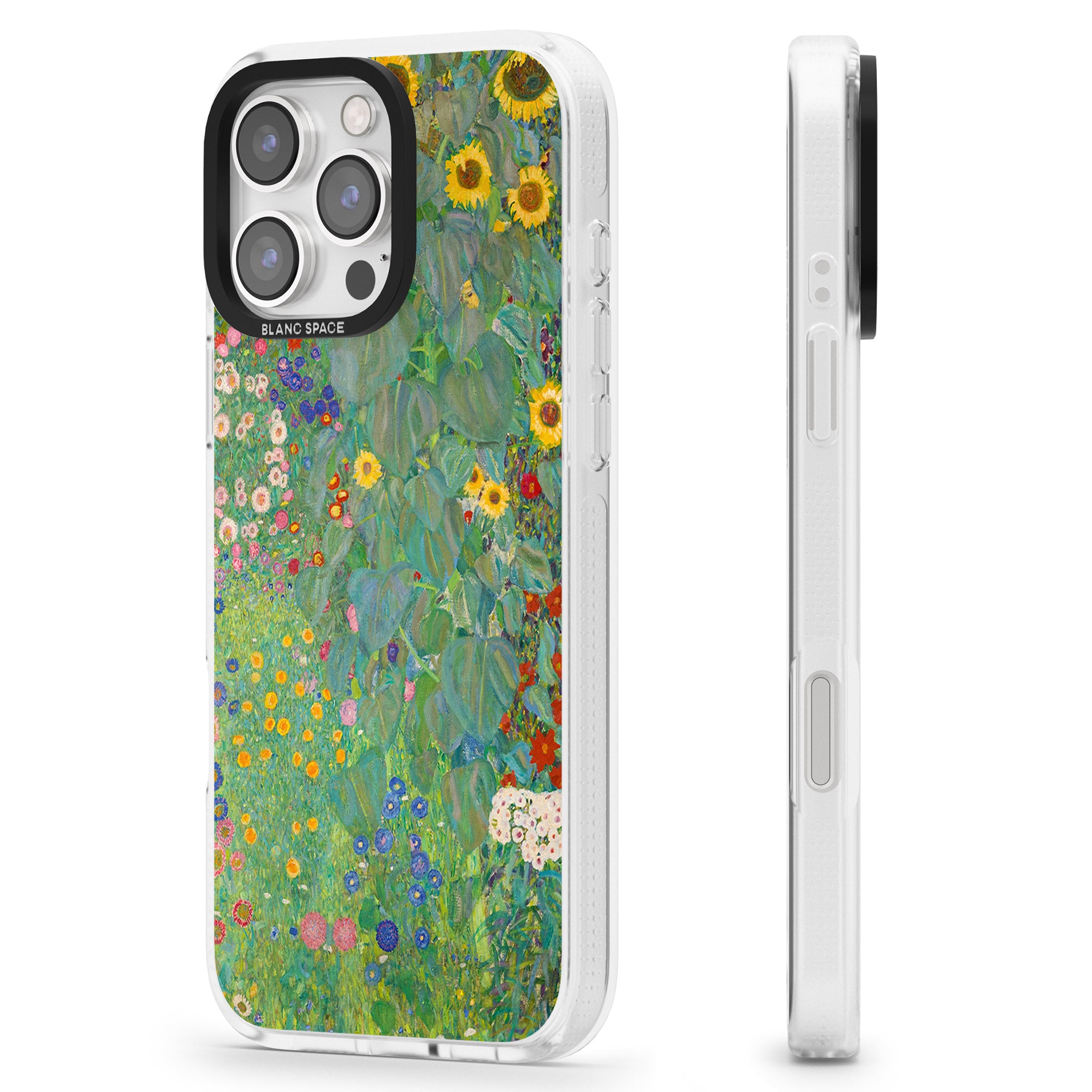 Farm Garden with Sunflowers iPhone 16 Pro Max / 16 Pro Clear Case Impact Air - Blanc Space