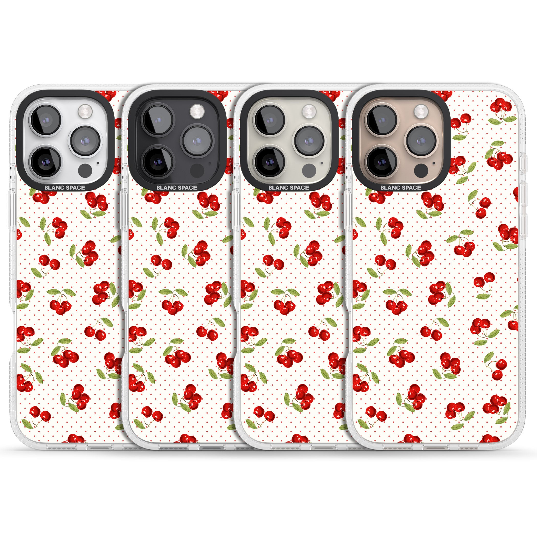 Cherry Picking iPhone 16 Pro Max / 16 Pro Clear Case Impact Air - Blanc Space