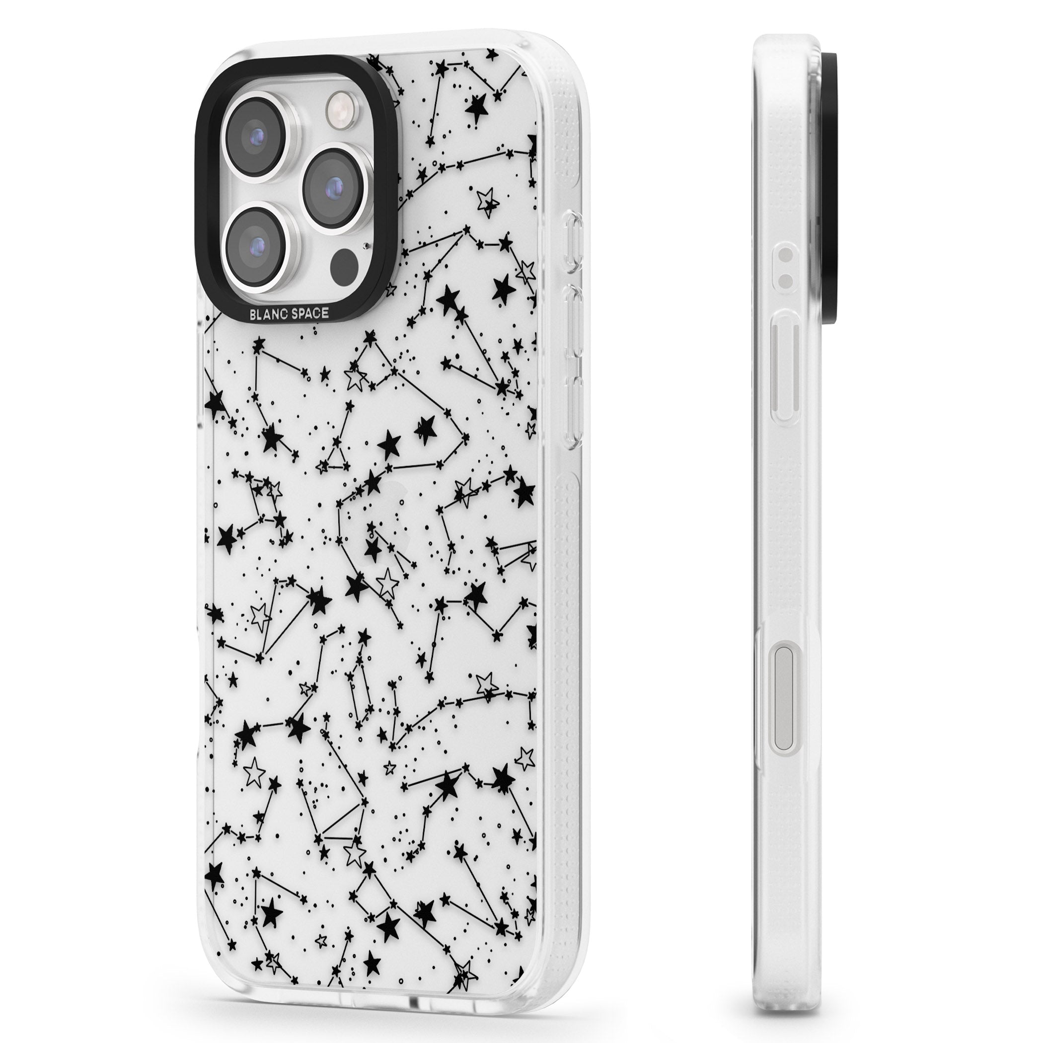 Constellations iPhone 16 Pro Max / 16 Pro Clear Case Impact Air - Blanc Space