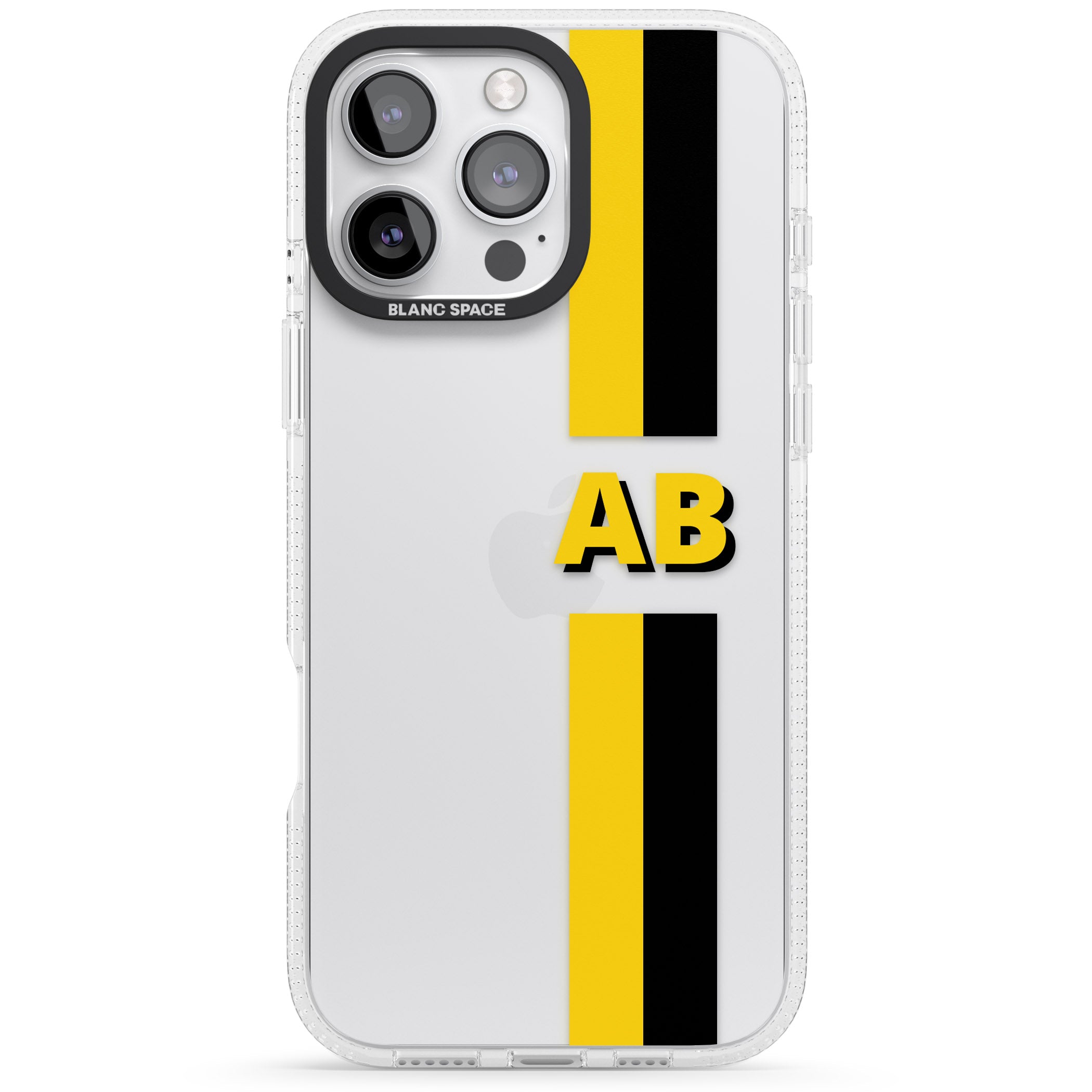 Personalised Clear Text 6F iPhone 16 Pro Max / 16 Pro Clear Case Impact Air - Blanc Space