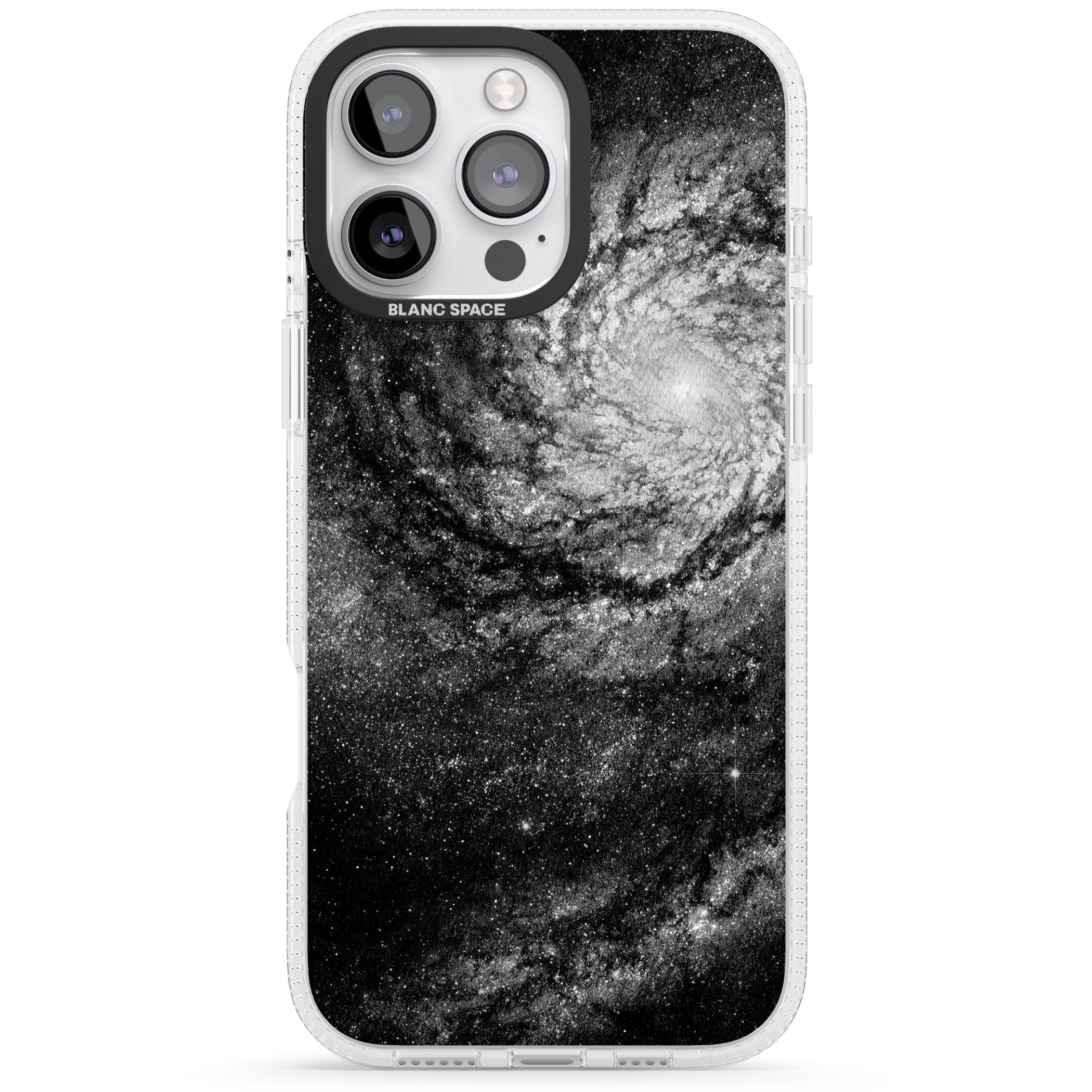 Night Sky Galaxies: Milky Way Galaxy iPhone 16 Pro Max / 16 Pro Clear Case Impact Air - Blanc Space