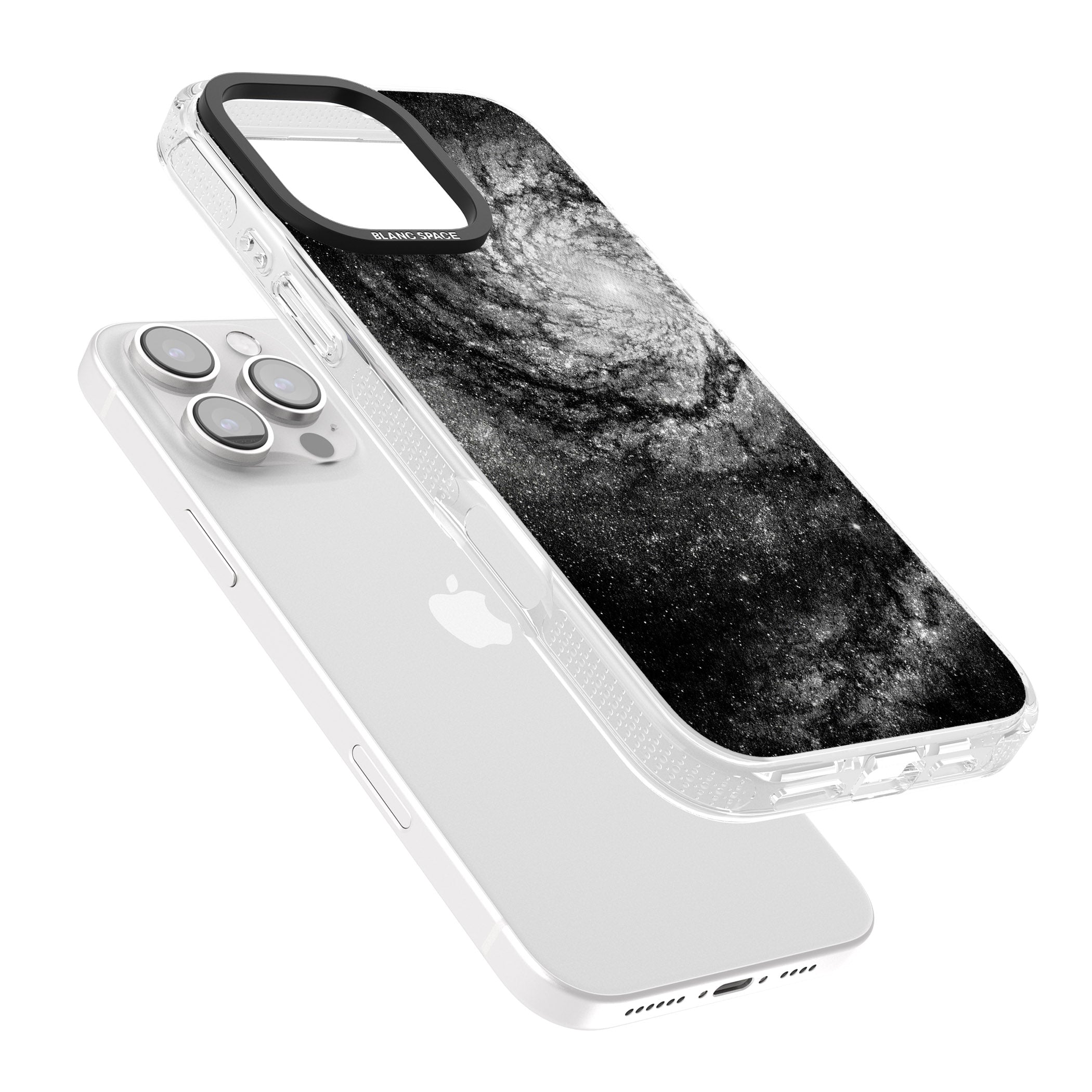 Night Sky Galaxies: Milky Way Galaxy iPhone 16 Pro Max / 16 Pro Clear Case Impact Air - Blanc Space