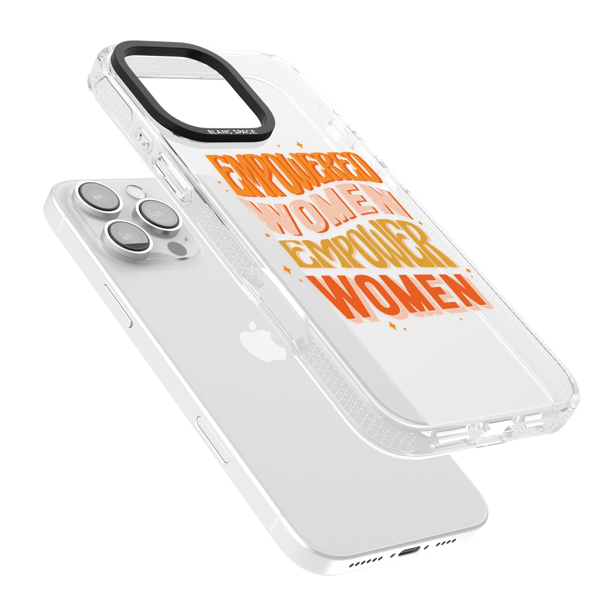 Empowered Women iPhone 16 Pro Max / 16 Pro Clear Case Impact Air - Blanc Space