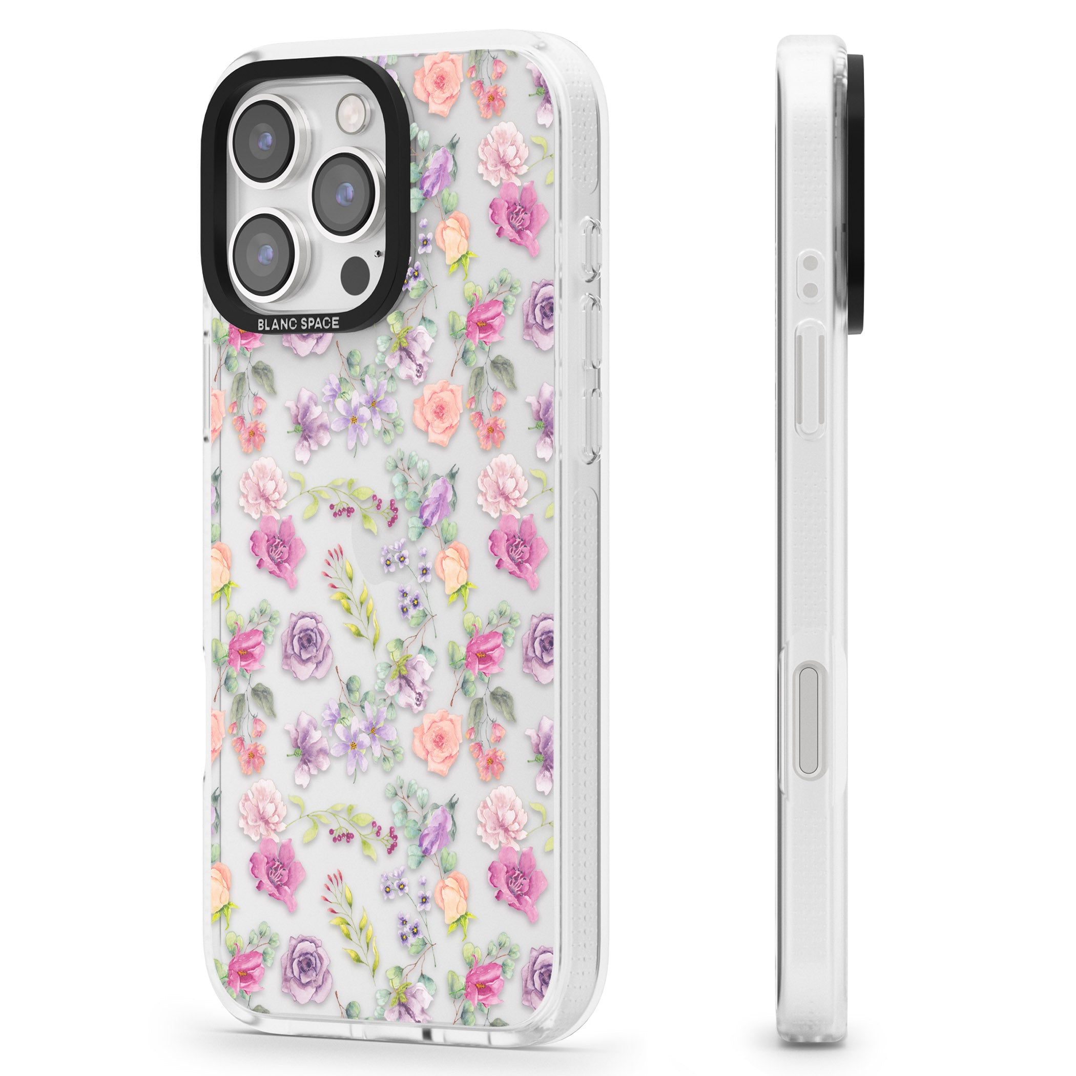 Sunday Flowers iPhone 16 Pro Max / 16 Pro Clear Case Impact Air - Blanc Space