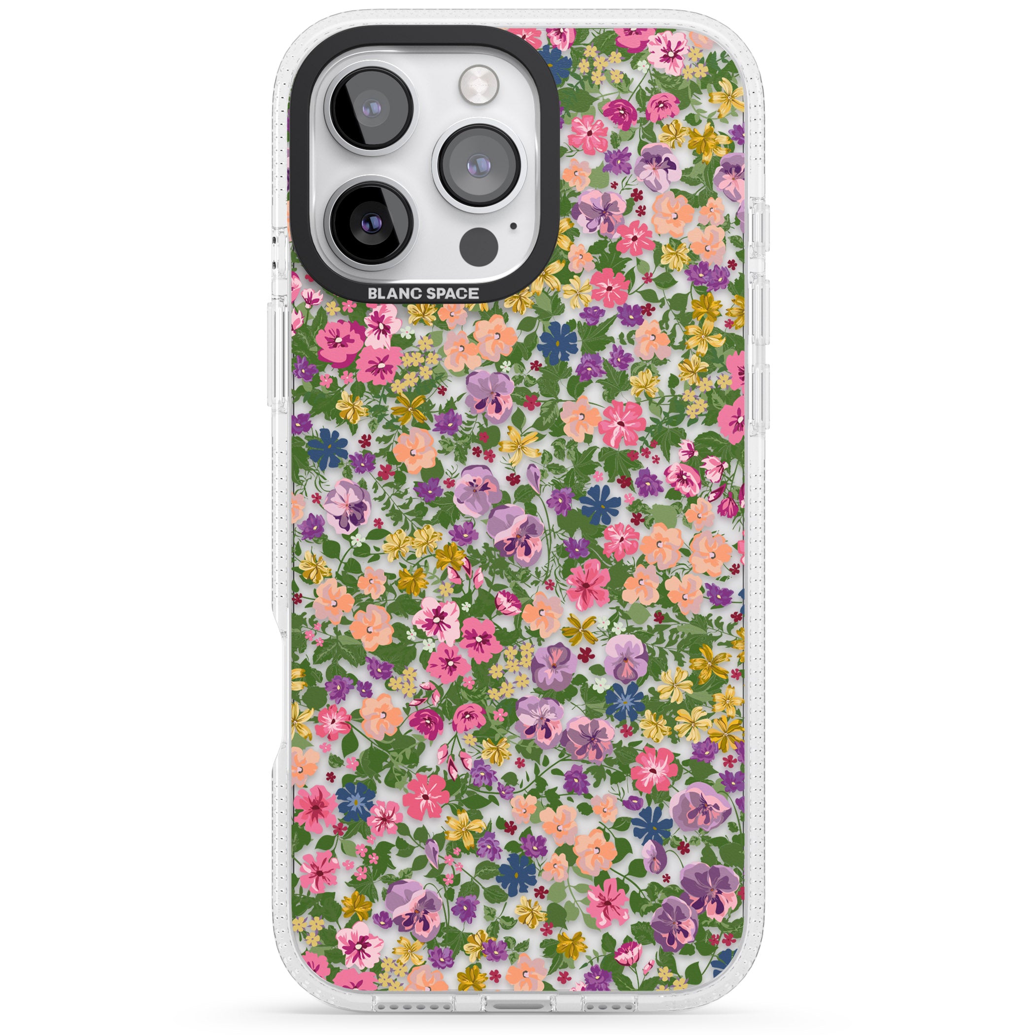 Lake Como Meadow iPhone 16 Pro Max / 16 Pro Clear Case Impact Air - Blanc Space