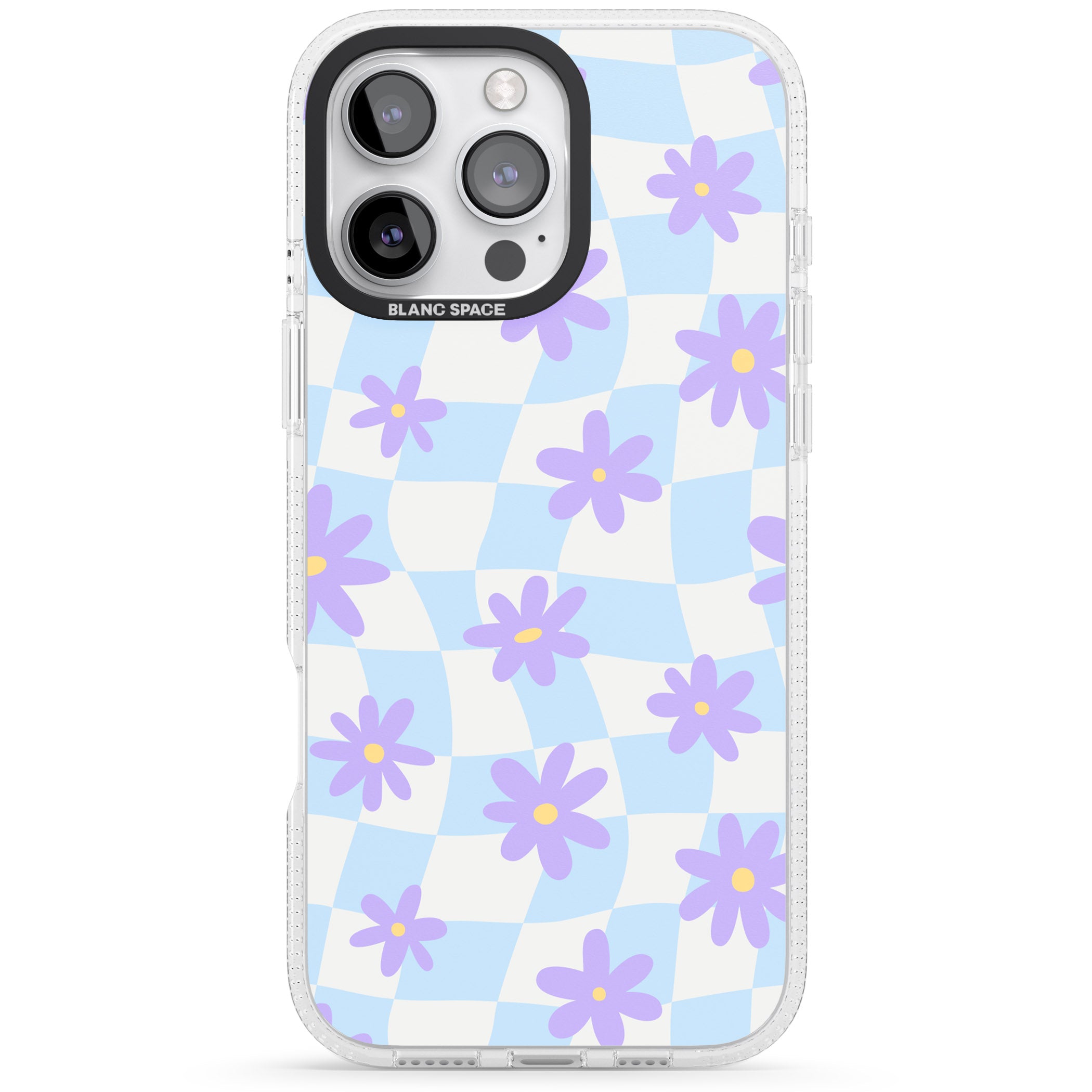 Serene Skies & Flowers iPhone 16 Pro Max / 16 Pro Clear Case Impact Air - Blanc Space