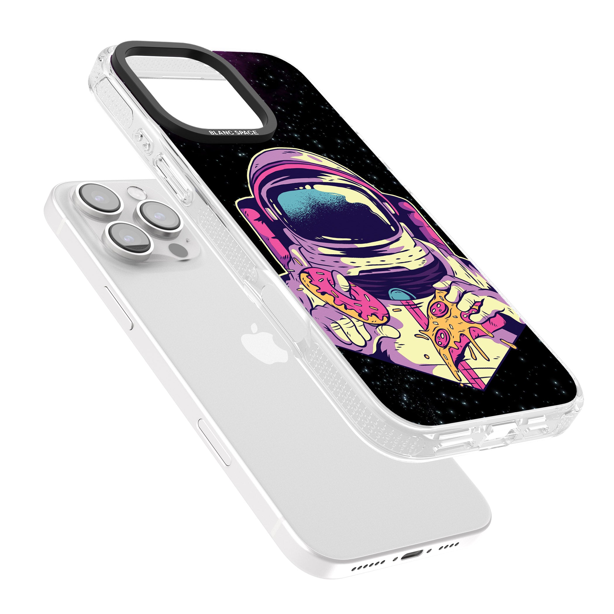 Astro Cheat Meal iPhone 16 Pro Max / 16 Pro Clear Case Impact Air - Blanc Space