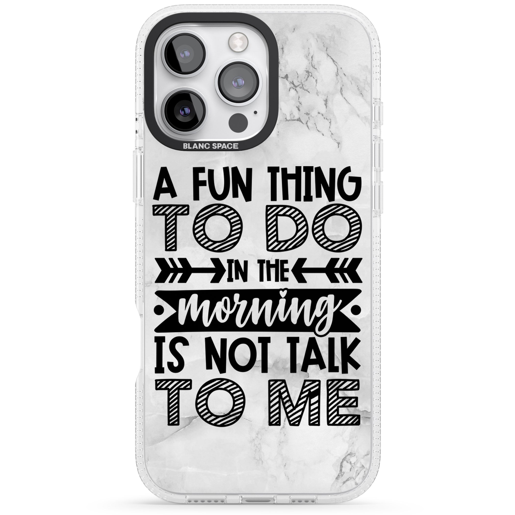 A Fun thing to do iPhone 16 Pro Max / 16 Pro Clear Case Impact Air - Blanc Space