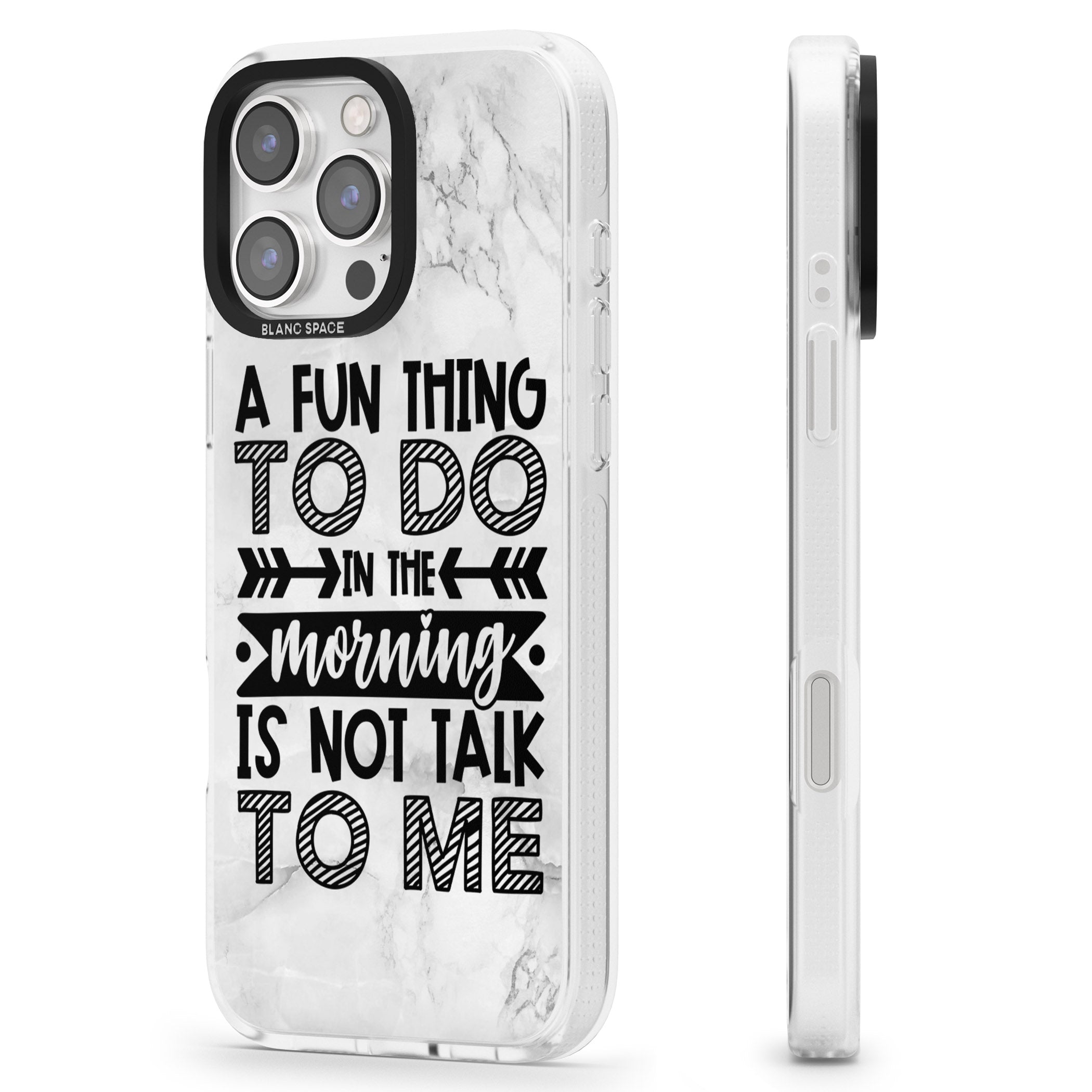 A Fun thing to do iPhone 16 Pro Max / 16 Pro Clear Case Impact Air - Blanc Space