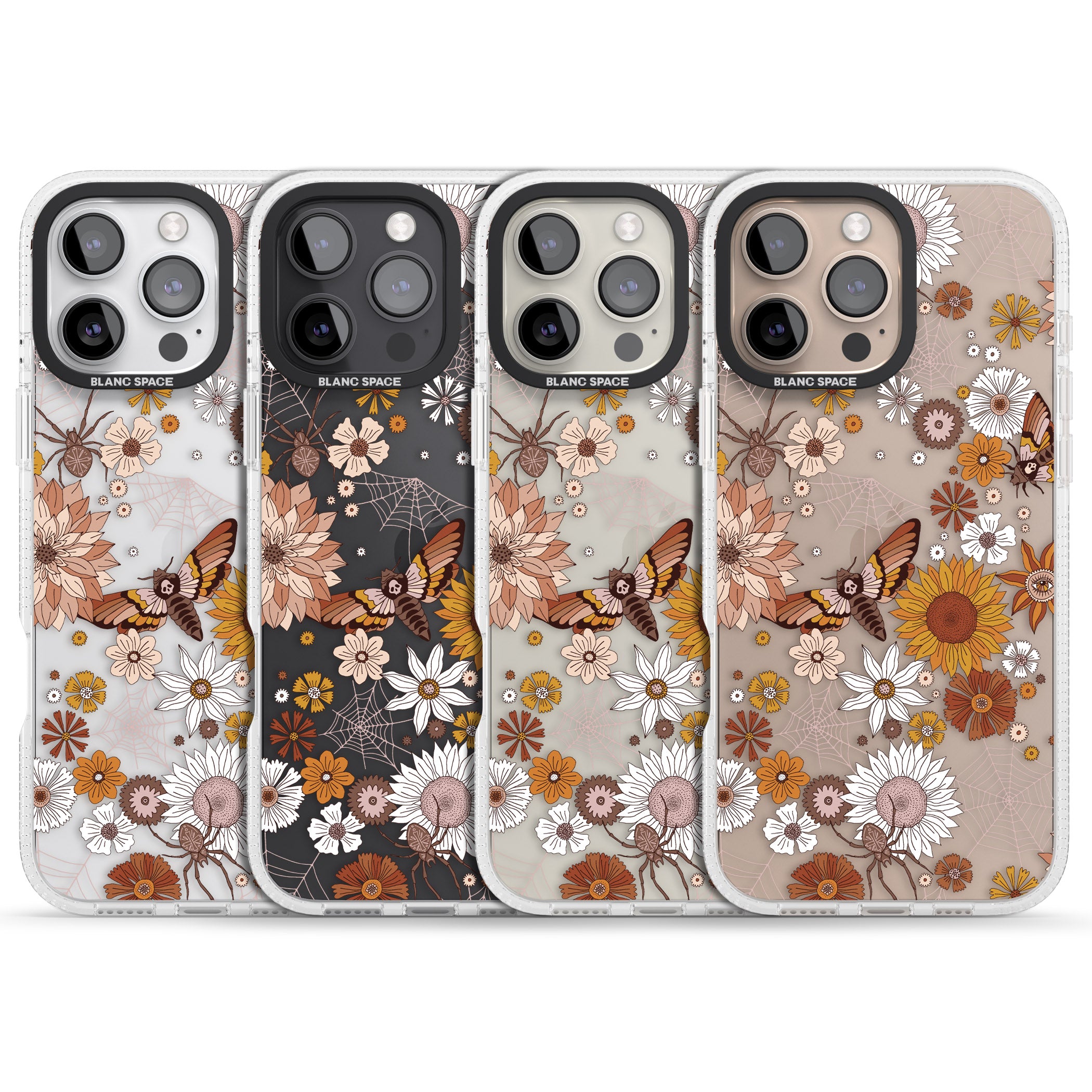 Halloween Wildlife iPhone 16 Pro Max / 16 Pro Clear Case Impact Air - Blanc Space