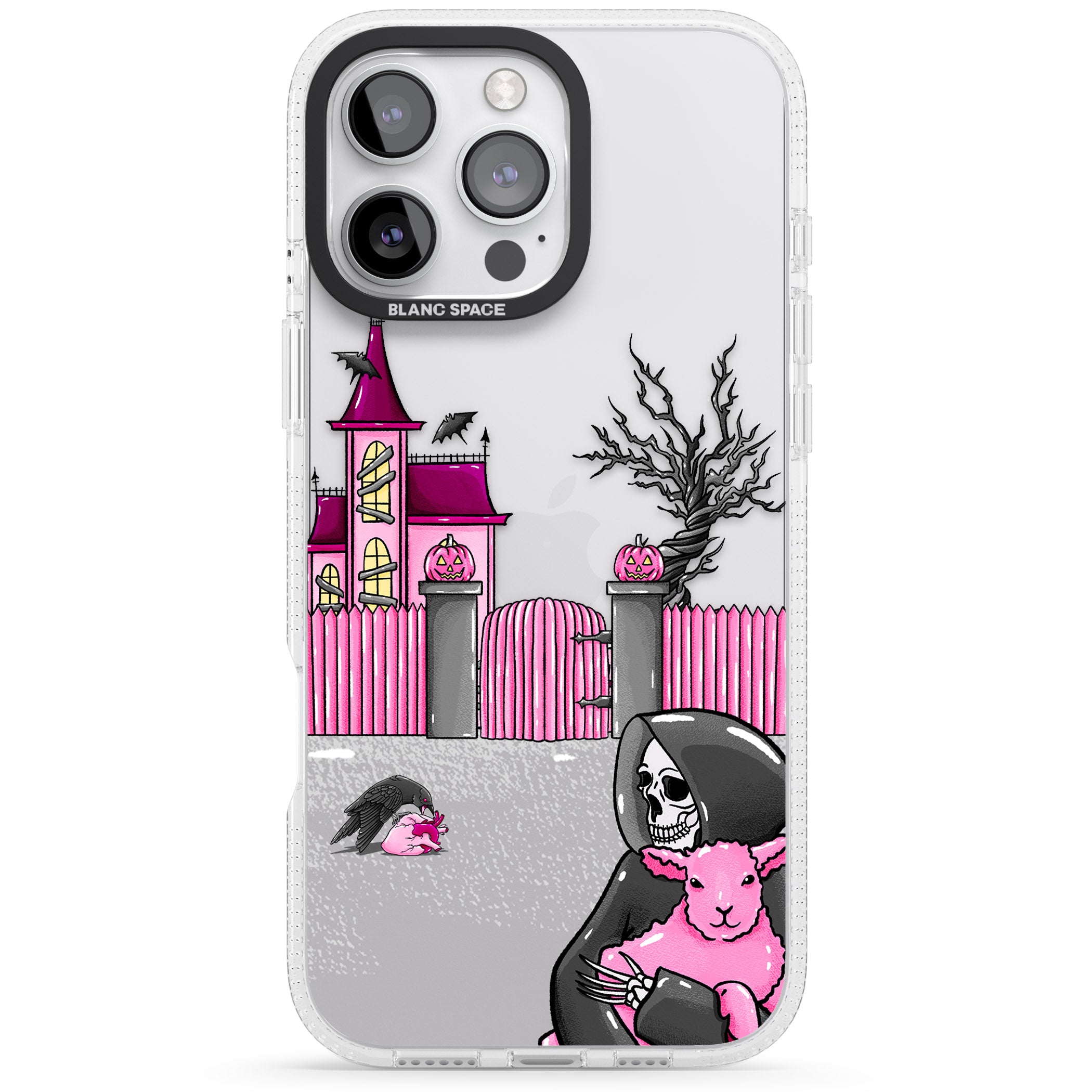 Left With My Heart iPhone 16 Pro Max / 16 Pro Clear Case Impact Air - Blanc Space