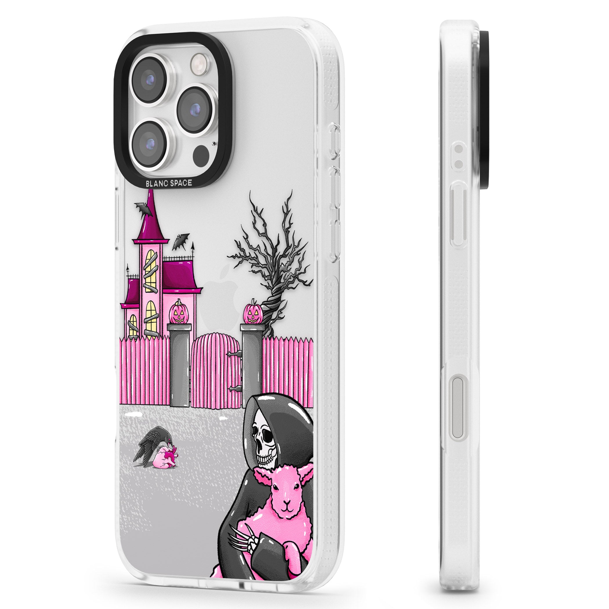 Left With My Heart iPhone 16 Pro Max / 16 Pro Clear Case Impact Air - Blanc Space