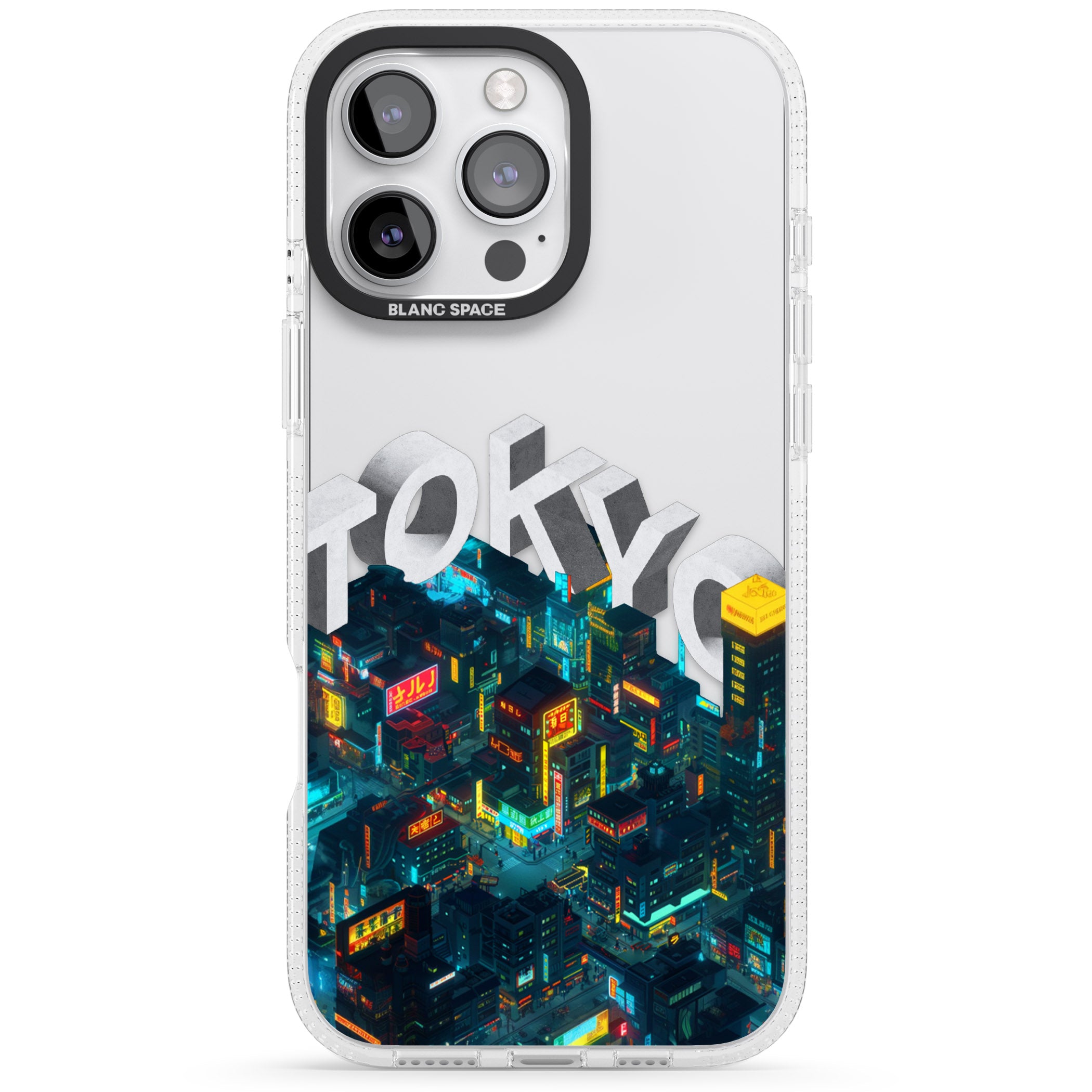 Tokyo iPhone 16 Pro Max / 16 Pro Clear Case Impact Air - Blanc Space
