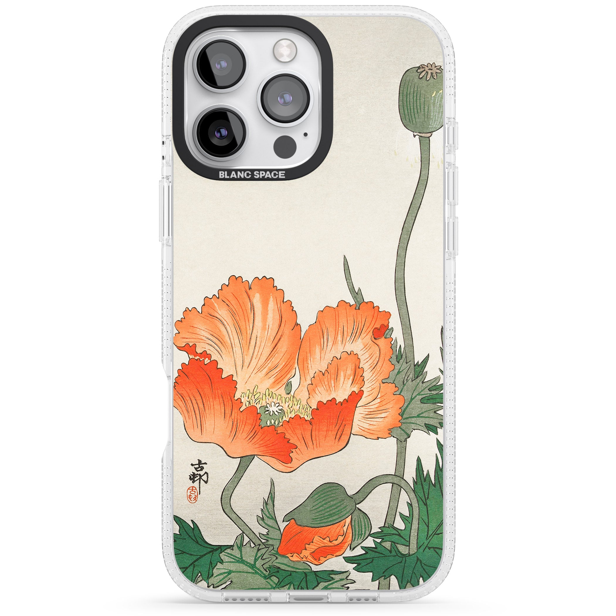 Birds and Plants by Ohara Koson iPhone 16 Pro Max / 16 Pro Clear Case Impact Air - Blanc Space