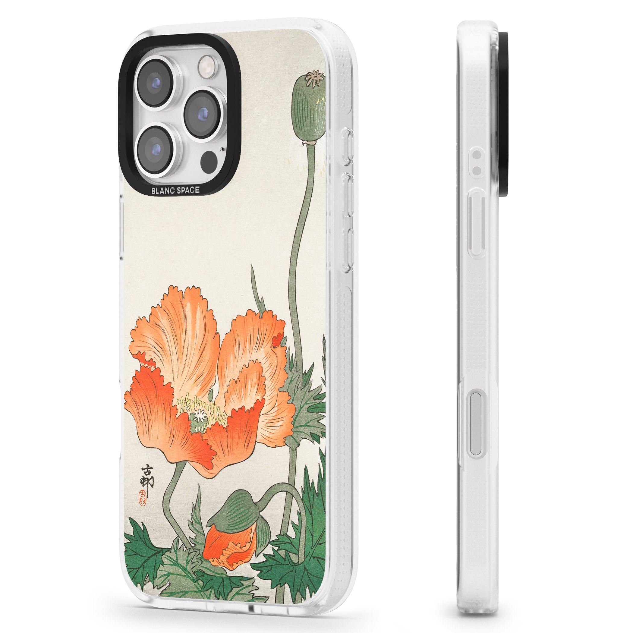 Birds and Plants by Ohara Koson iPhone 16 Pro Max / 16 Pro Clear Case Impact Air - Blanc Space