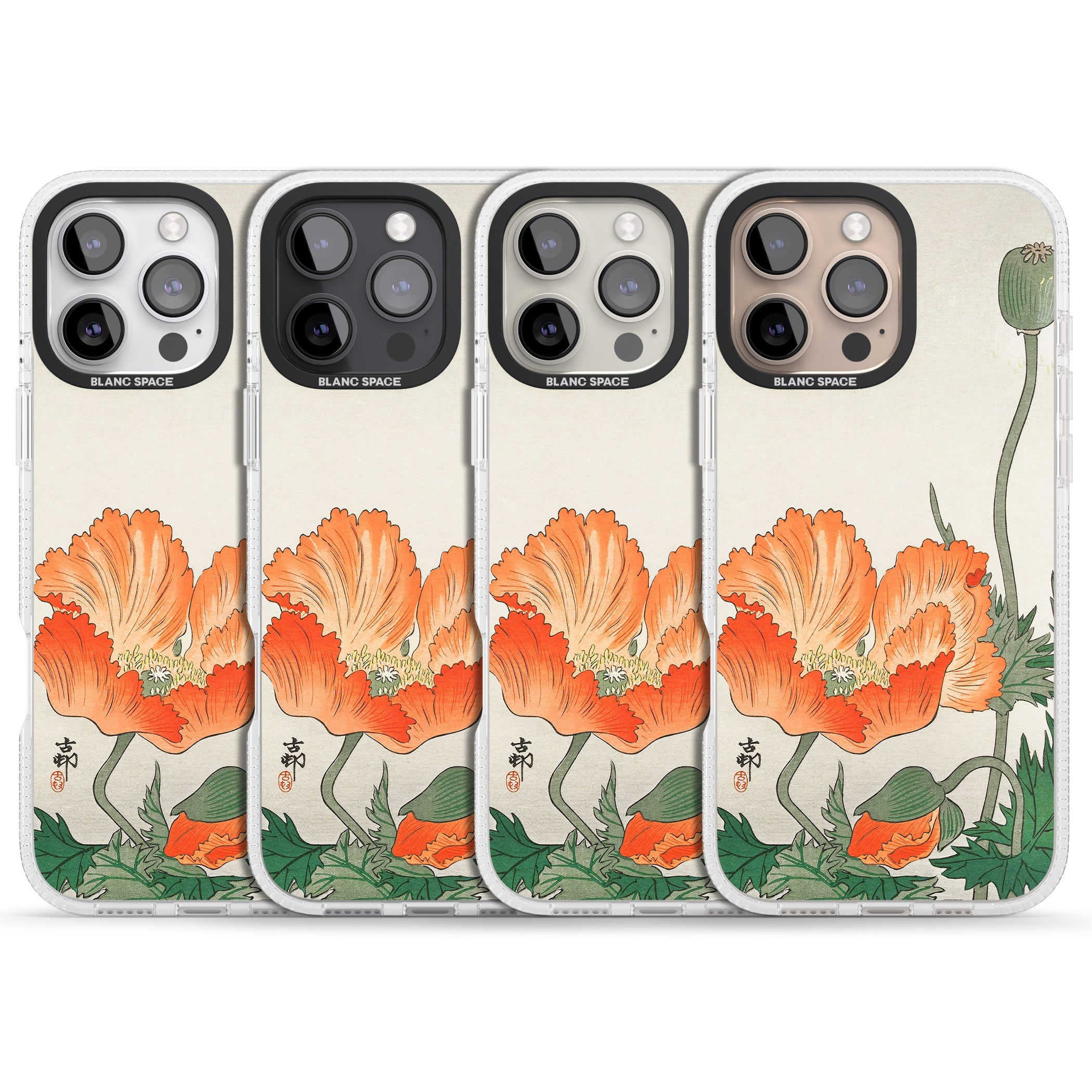 Birds and Plants by Ohara Koson iPhone 16 Pro Max / 16 Pro Clear Case Impact Air - Blanc Space