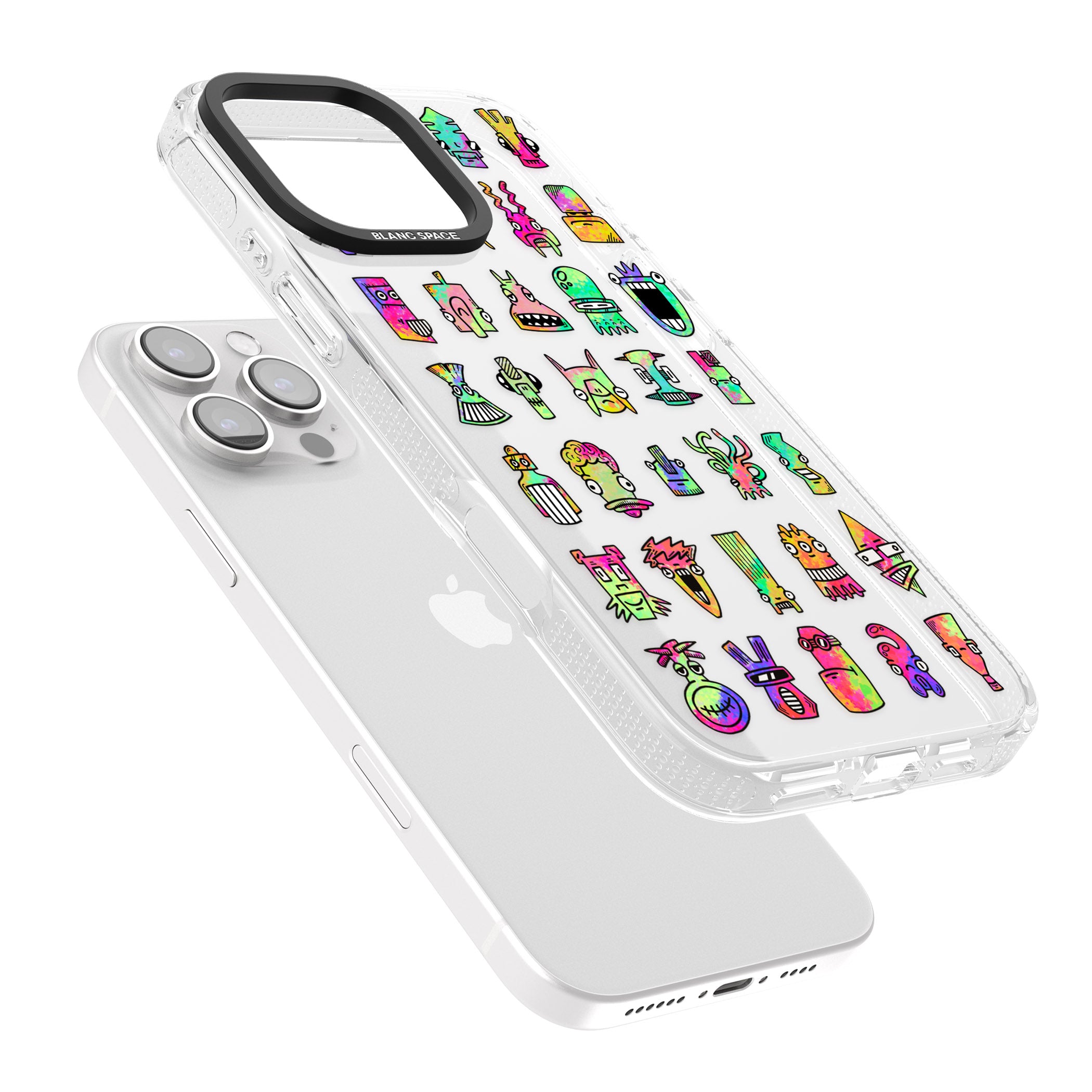 Splashy Friends iPhone 16 Pro Max / 16 Pro Clear Case Impact Air - Blanc Space