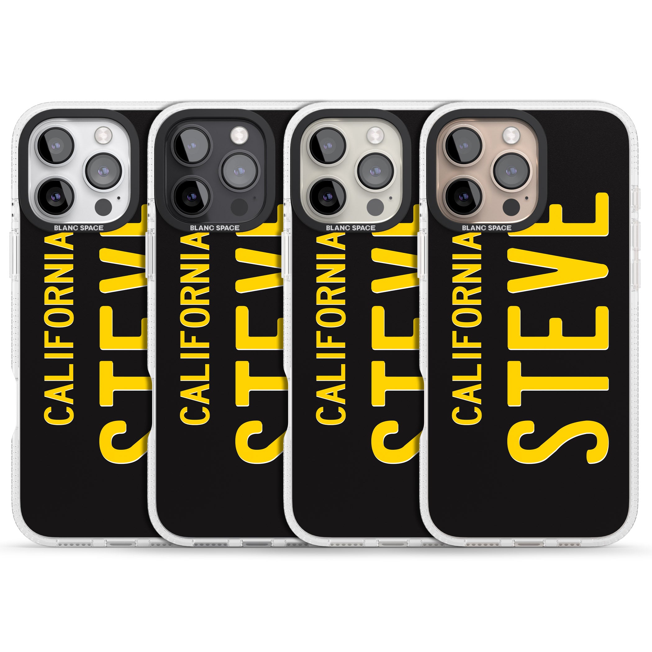 Vintage California License Plate iPhone 16 Pro Max / 16 Pro Clear Case Impact Air - Blanc Space