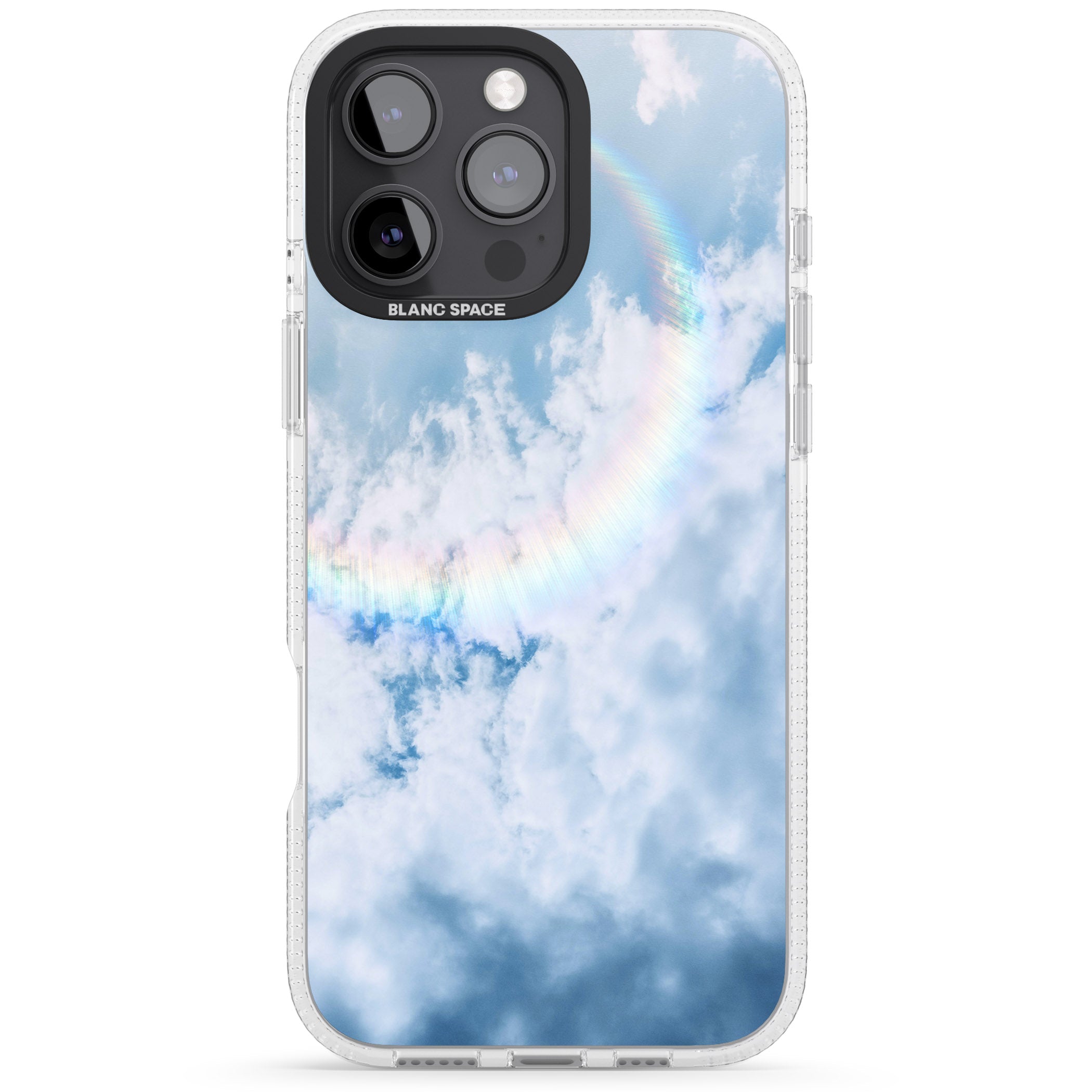 Rainbow Light Flare Photograph iPhone 16 Pro Max / 16 Pro Clear Case Impact Air - Blanc Space