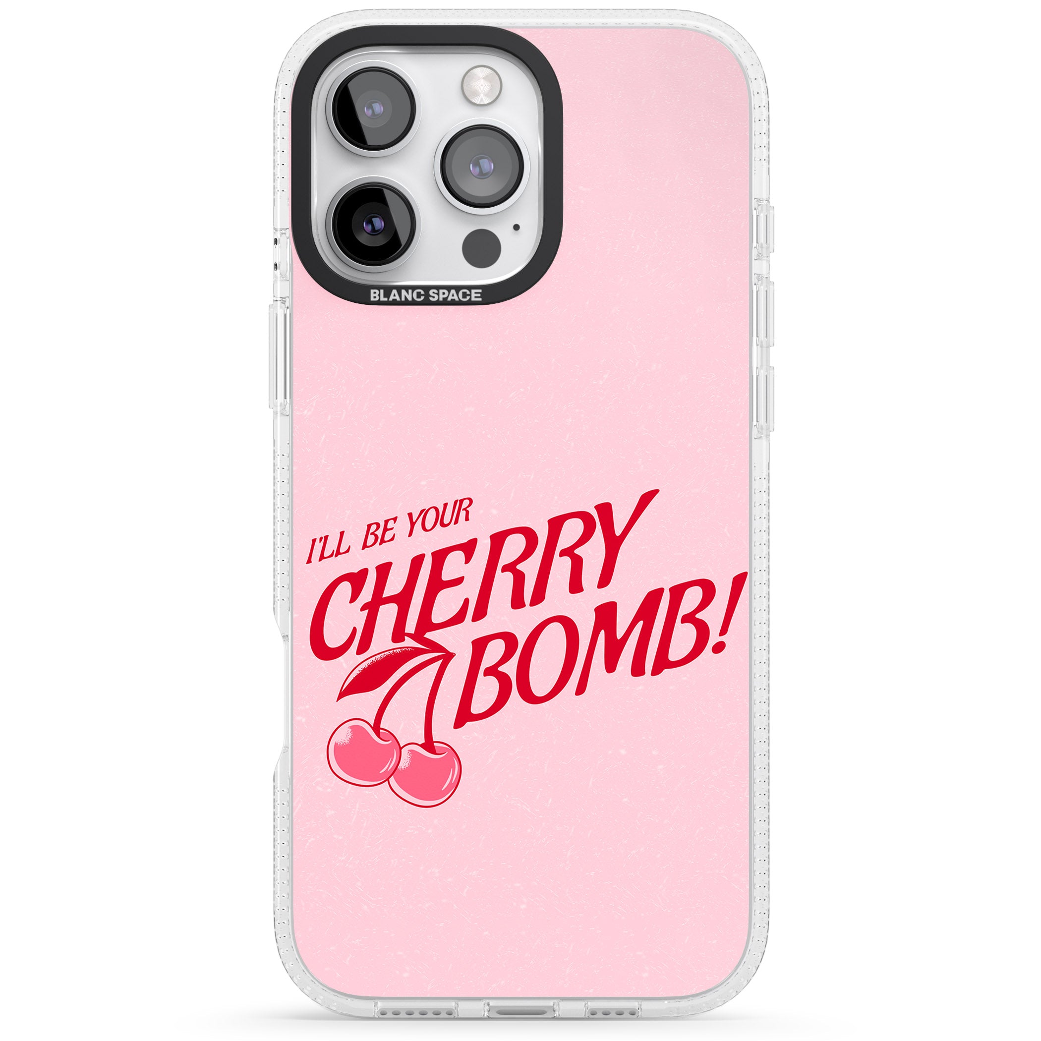Your Cherry Bomb iPhone 16 Pro Max / 16 Pro Clear Case Impact Air - Blanc Space