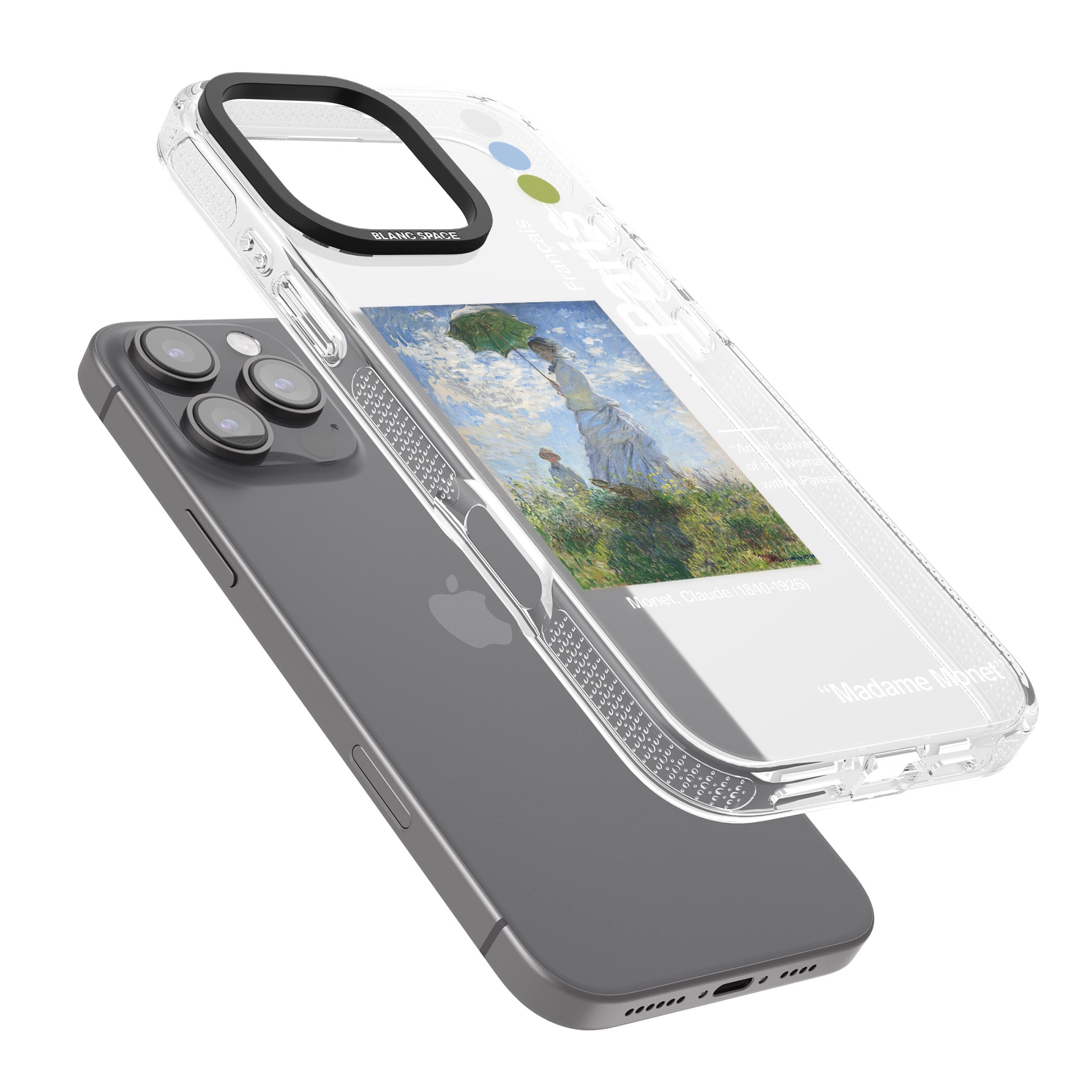 Madame Monet and Her Son iPhone 16 Pro Max / 16 Pro Clear Case Impact Air - Blanc Space