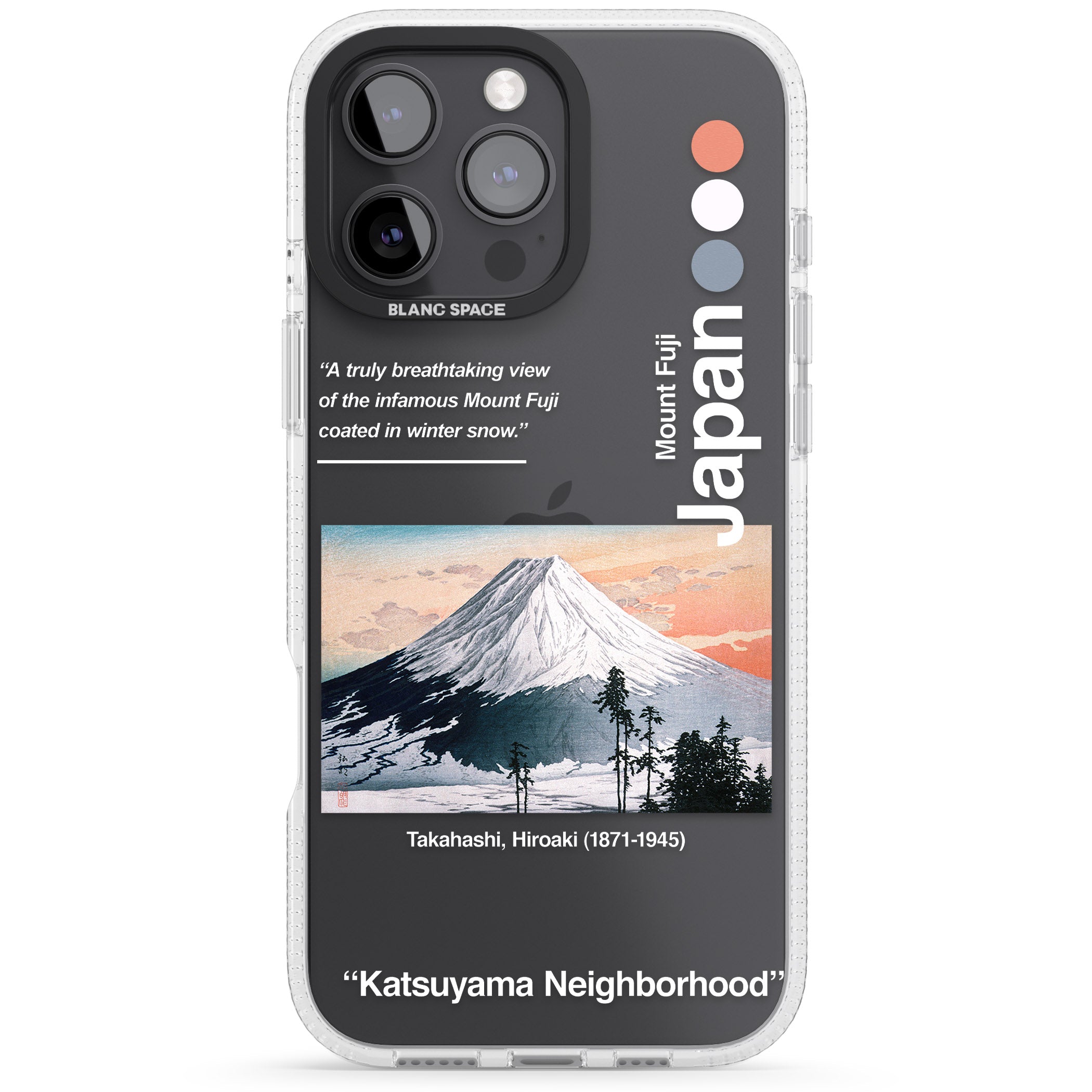 Katsuyama Neighborhood iPhone 16 Pro Max / 16 Pro Clear Case Impact Air - Blanc Space