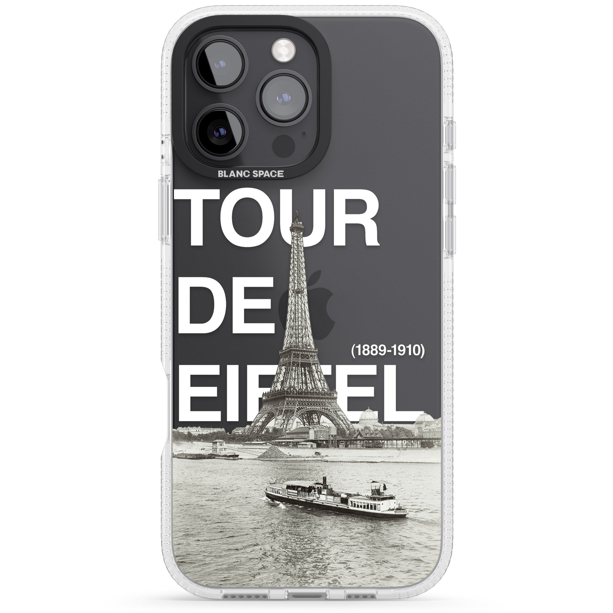 TOUR DE EIFFEL iPhone 16 Pro Max / 16 Pro Clear Case Impact Air - Blanc Space