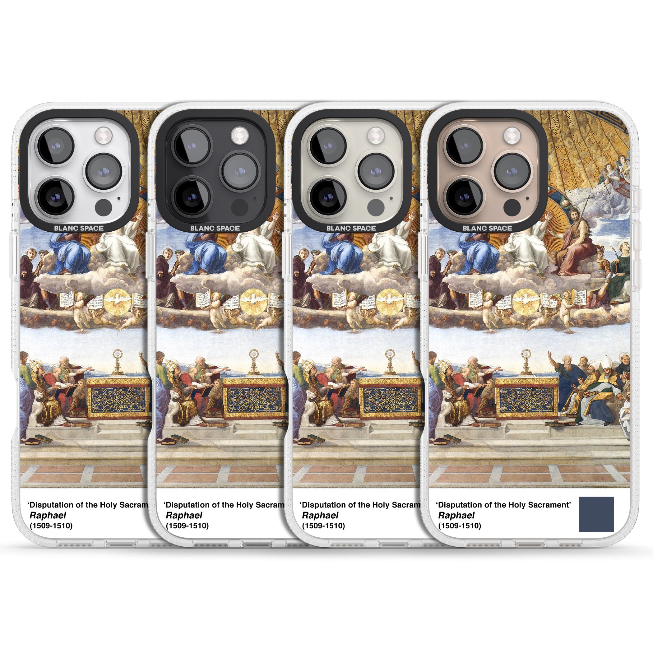 Disputation of the Holy Sacrament iPhone 16 Pro Max / 16 Pro Clear Case Impact Air - Blanc Space