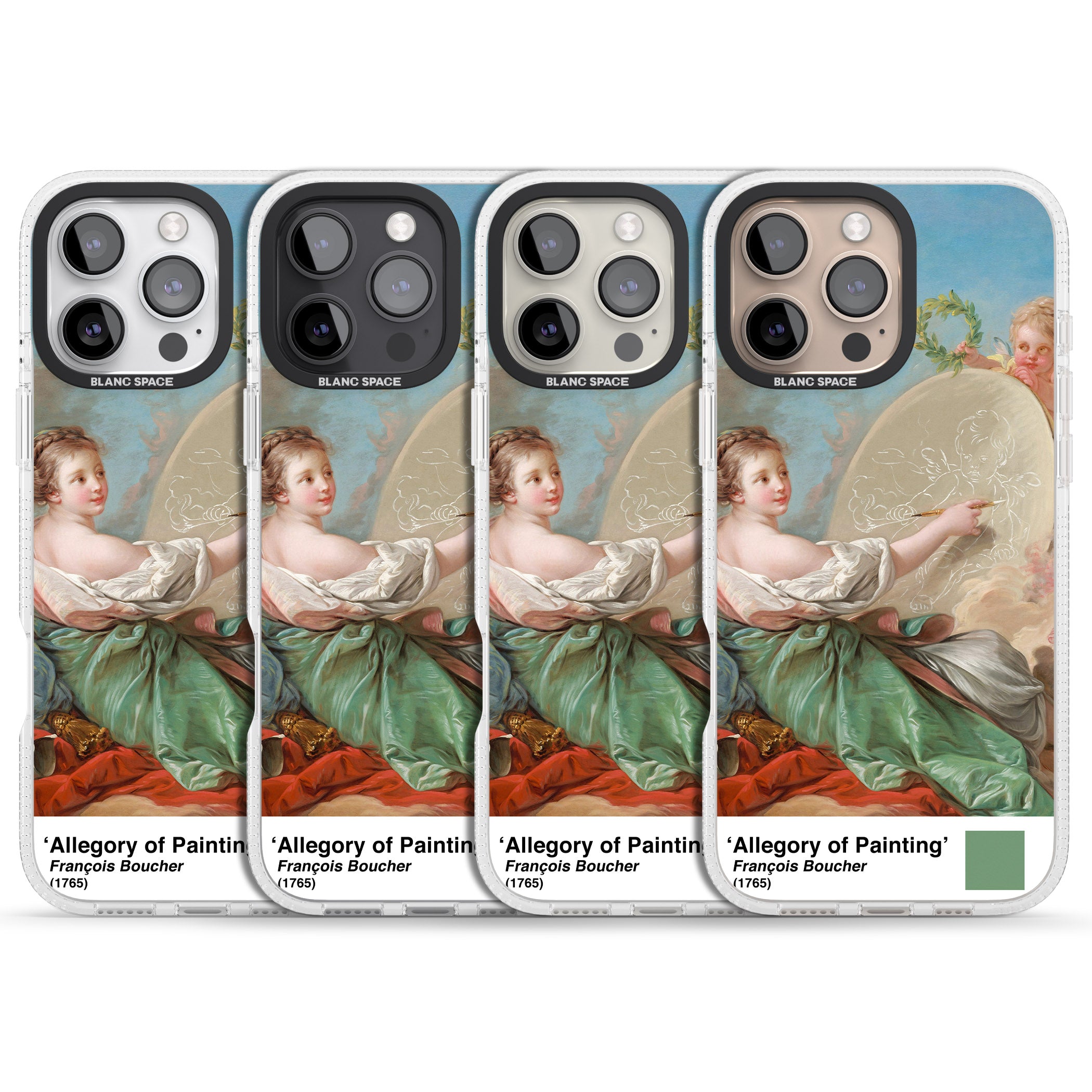 Allegory of Painting iPhone 16 Pro Max / 16 Pro Clear Case Impact Air - Blanc Space
