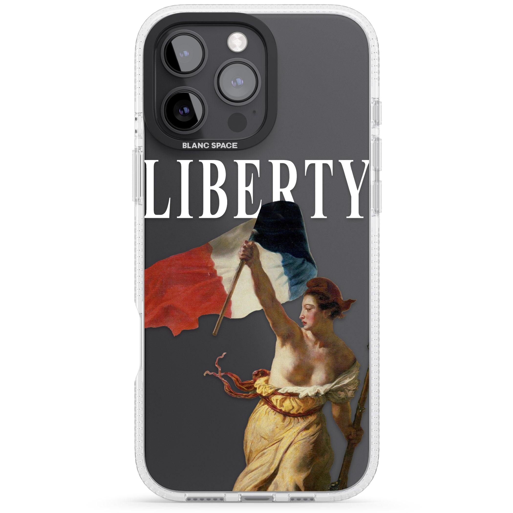 Liberty iPhone 16 Pro Max / 16 Pro Clear Case Impact Air - Blanc Space