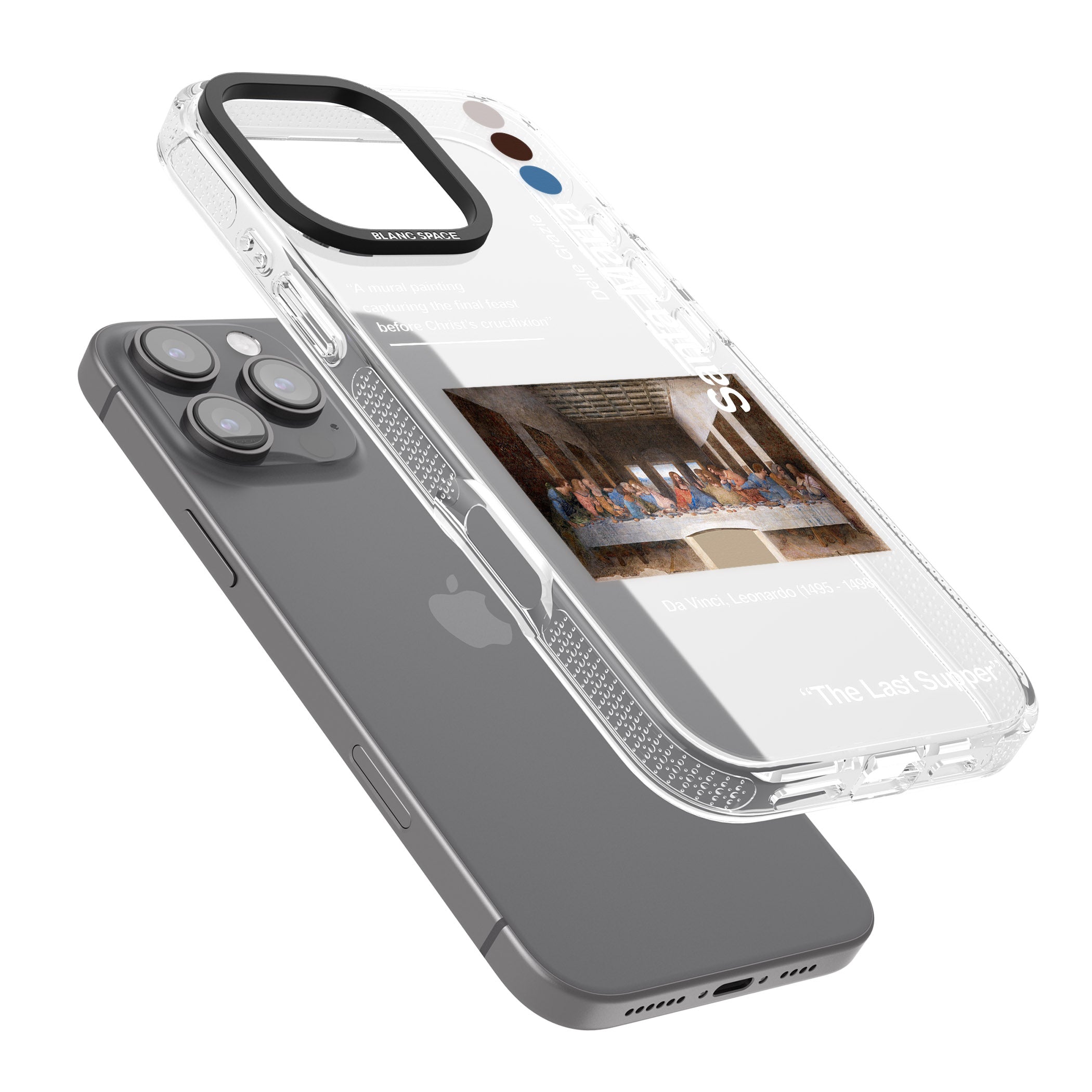The Last Supper iPhone 16 Pro Max / 16 Pro Clear Case Impact Air - Blanc Space