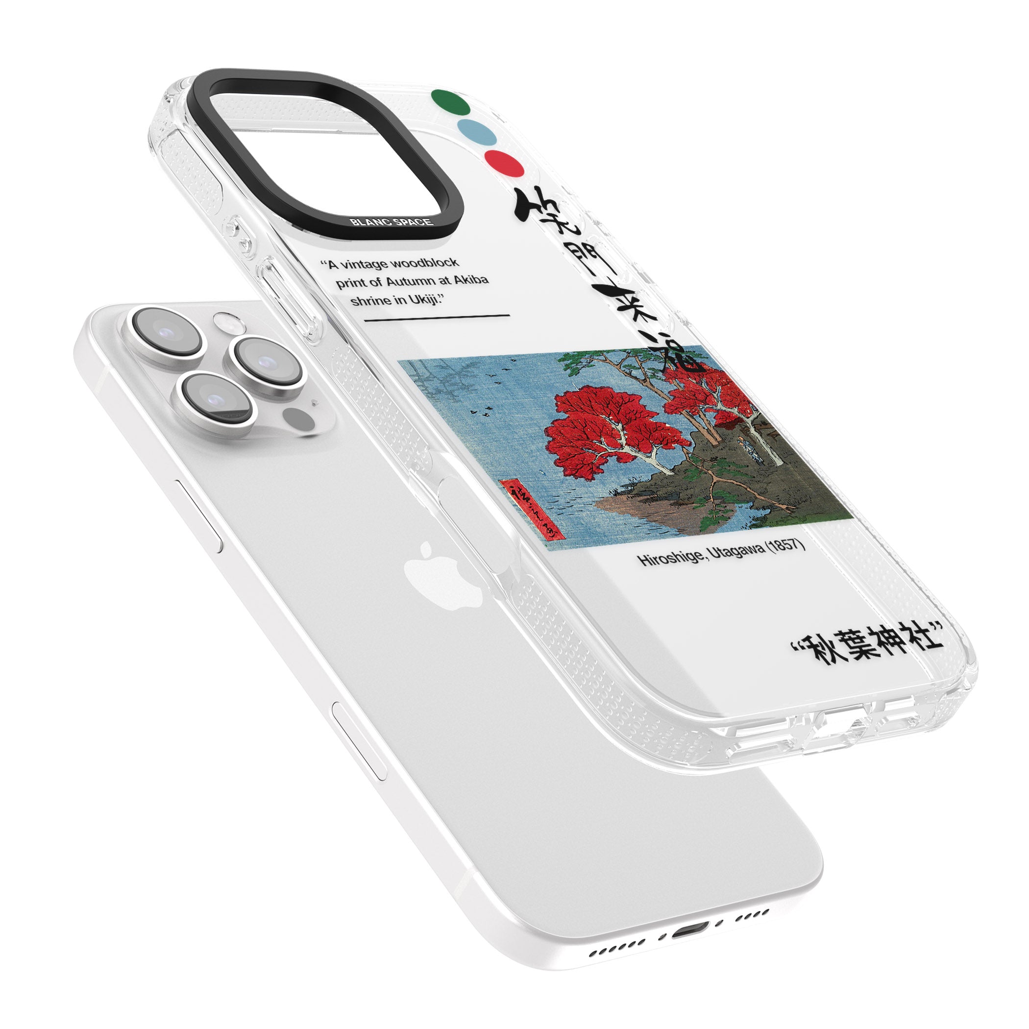 Akiba Shrine in Ukiji iPhone 16 Pro Max / 16 Pro Clear Case Impact Air - Blanc Space