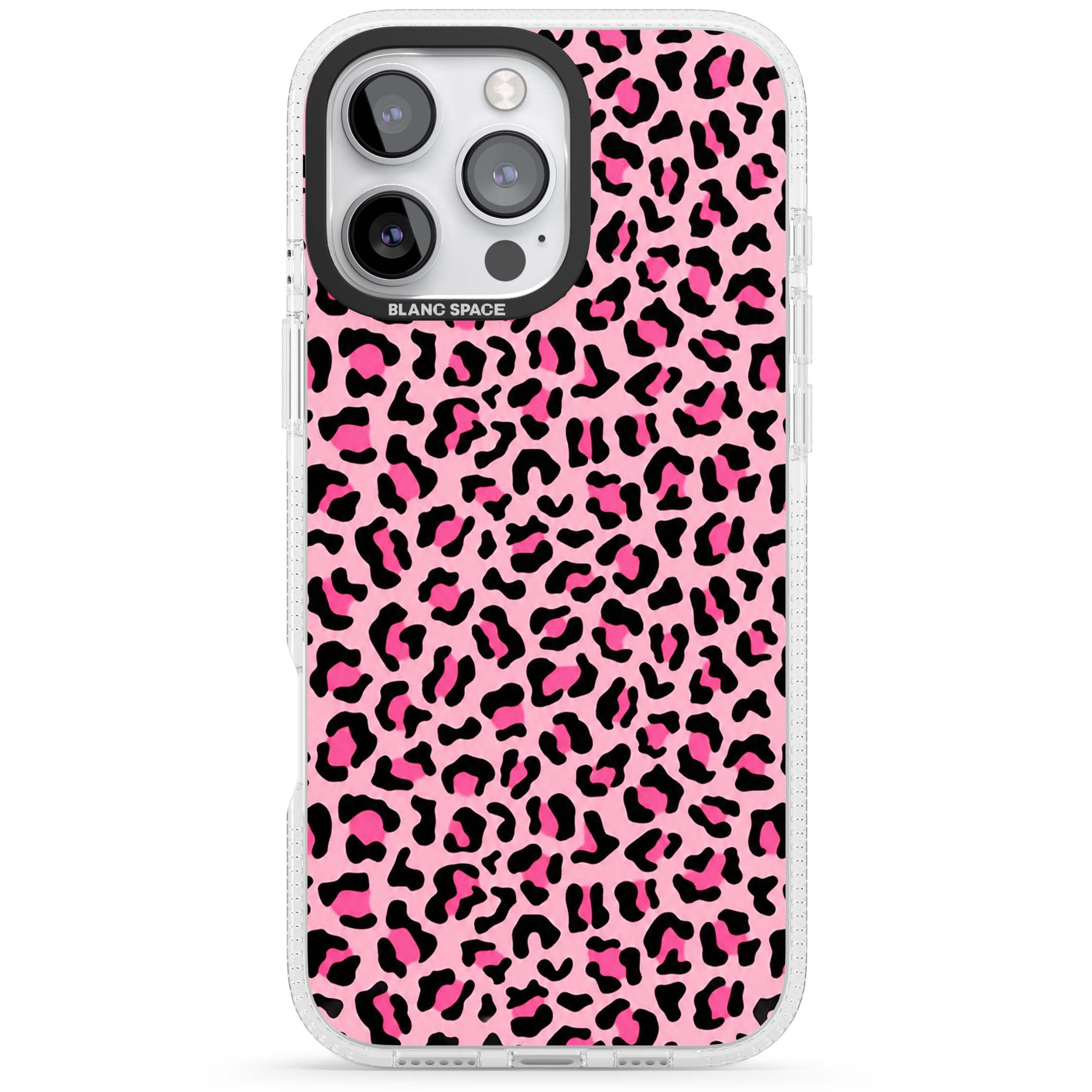 Pink Leopard baddie iPhone case | Clear Case Impact Air case for iPhone 16 Pro, iPhone 16 Pro Max