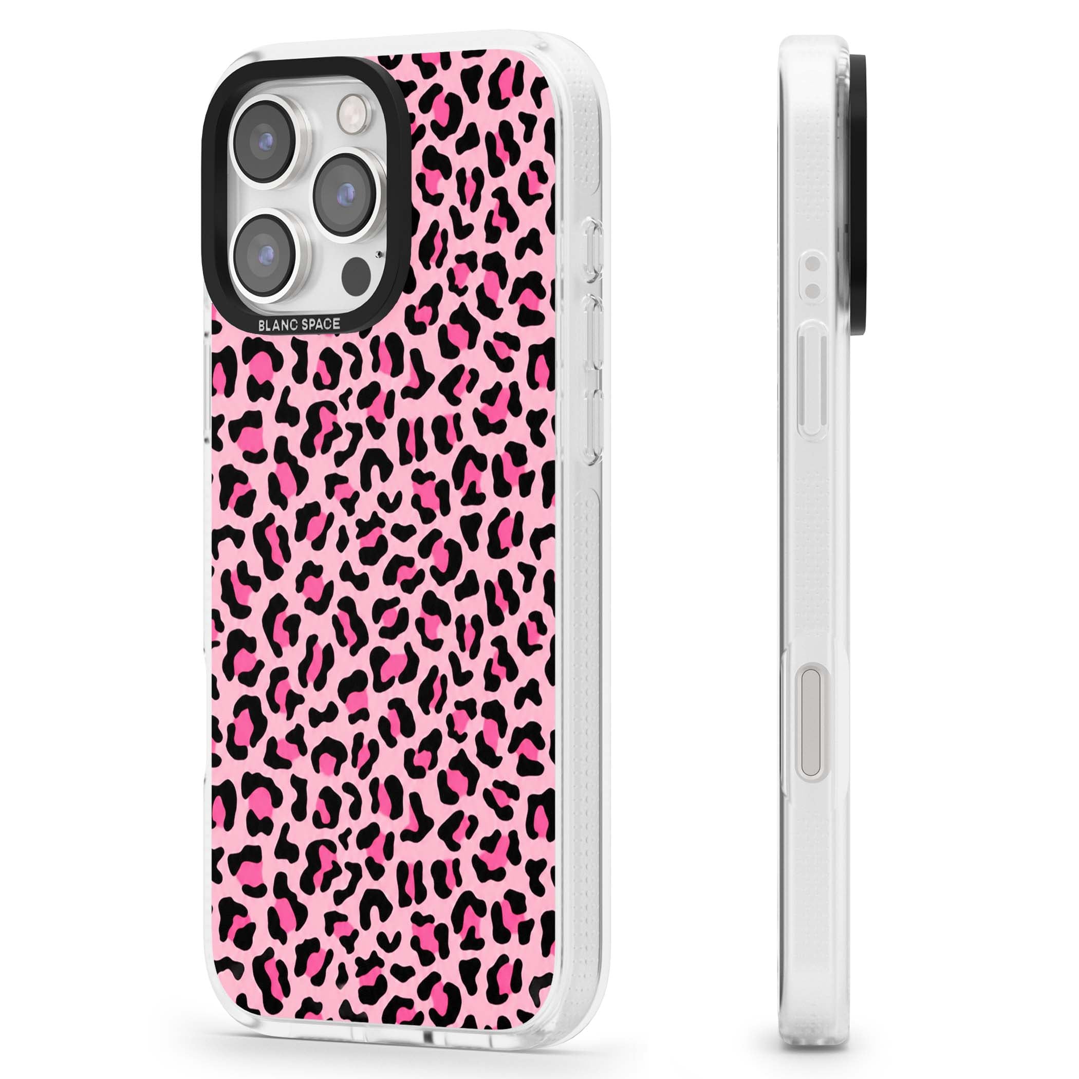 Pink Leopard baddie iPhone case | Clear Case Impact Air case for iPhone 16 Pro, iPhone 16 Pro Max