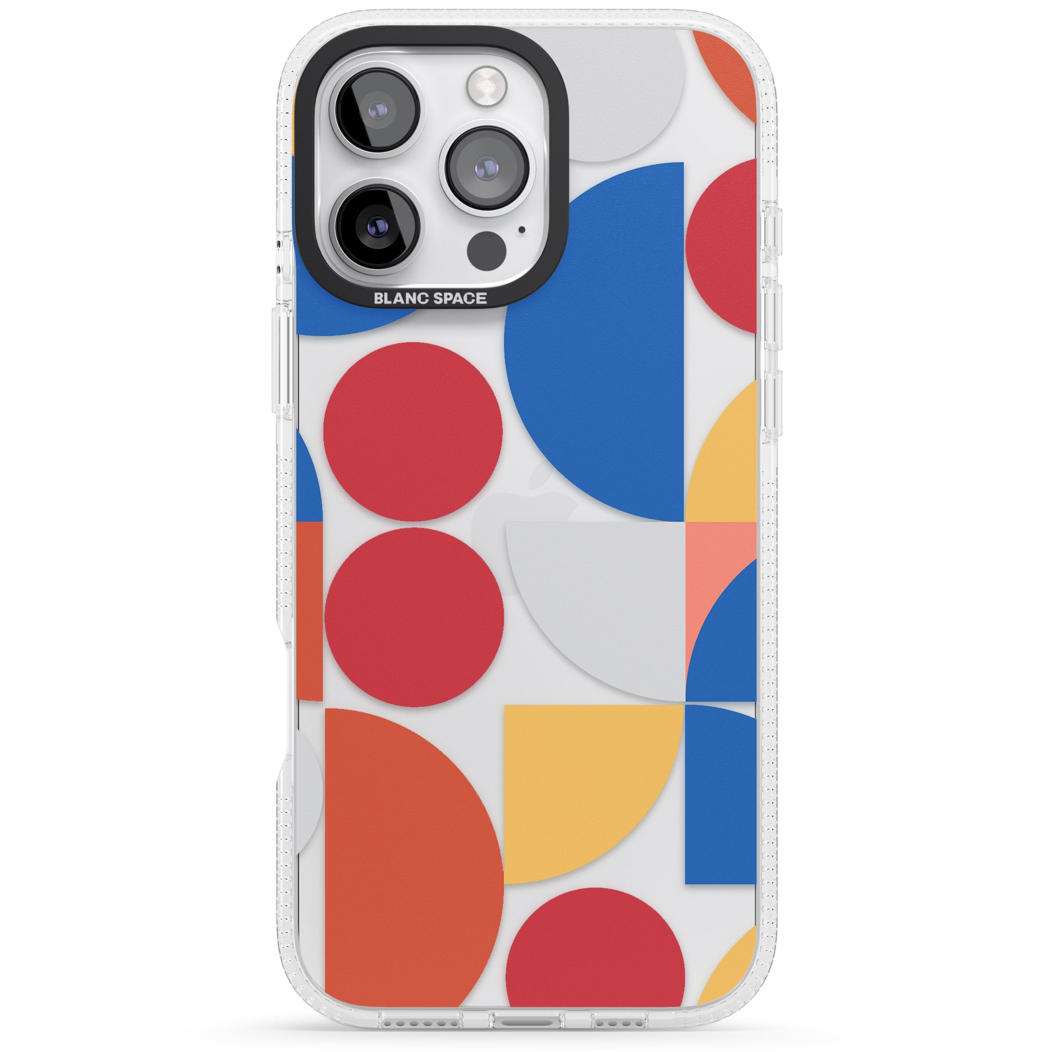 Abstract Colourful Mix iPhone 16 Pro Max / 16 Pro Clear Case Impact Air - Blanc Space