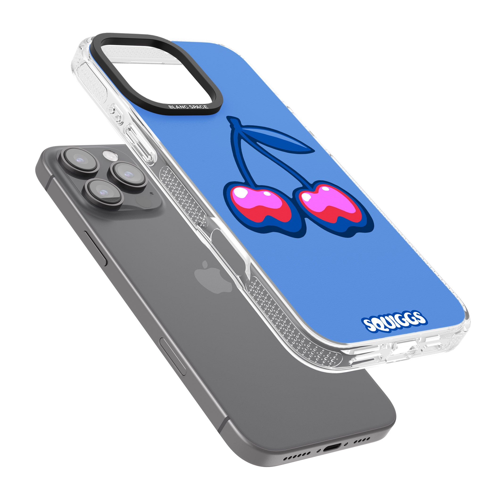 Cherry Bomb iPhone 16 Pro Max / 16 Pro Clear Case Impact Air - Blanc Space