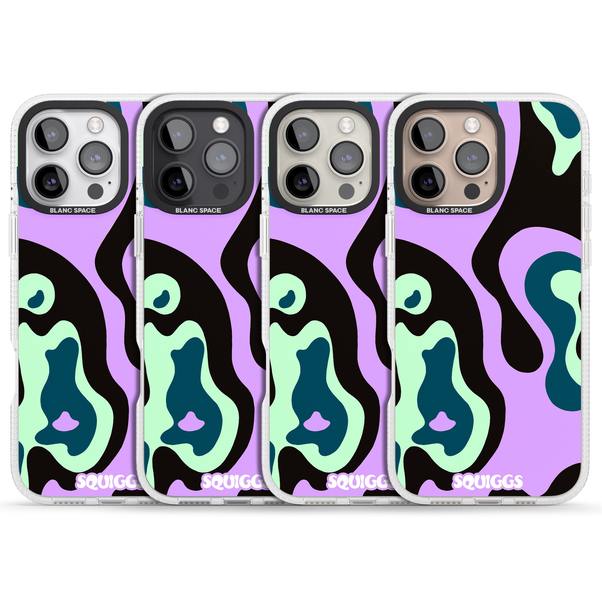 Purple River iPhone 16 Pro Max / 16 Pro Clear Case Impact Air - Blanc Space