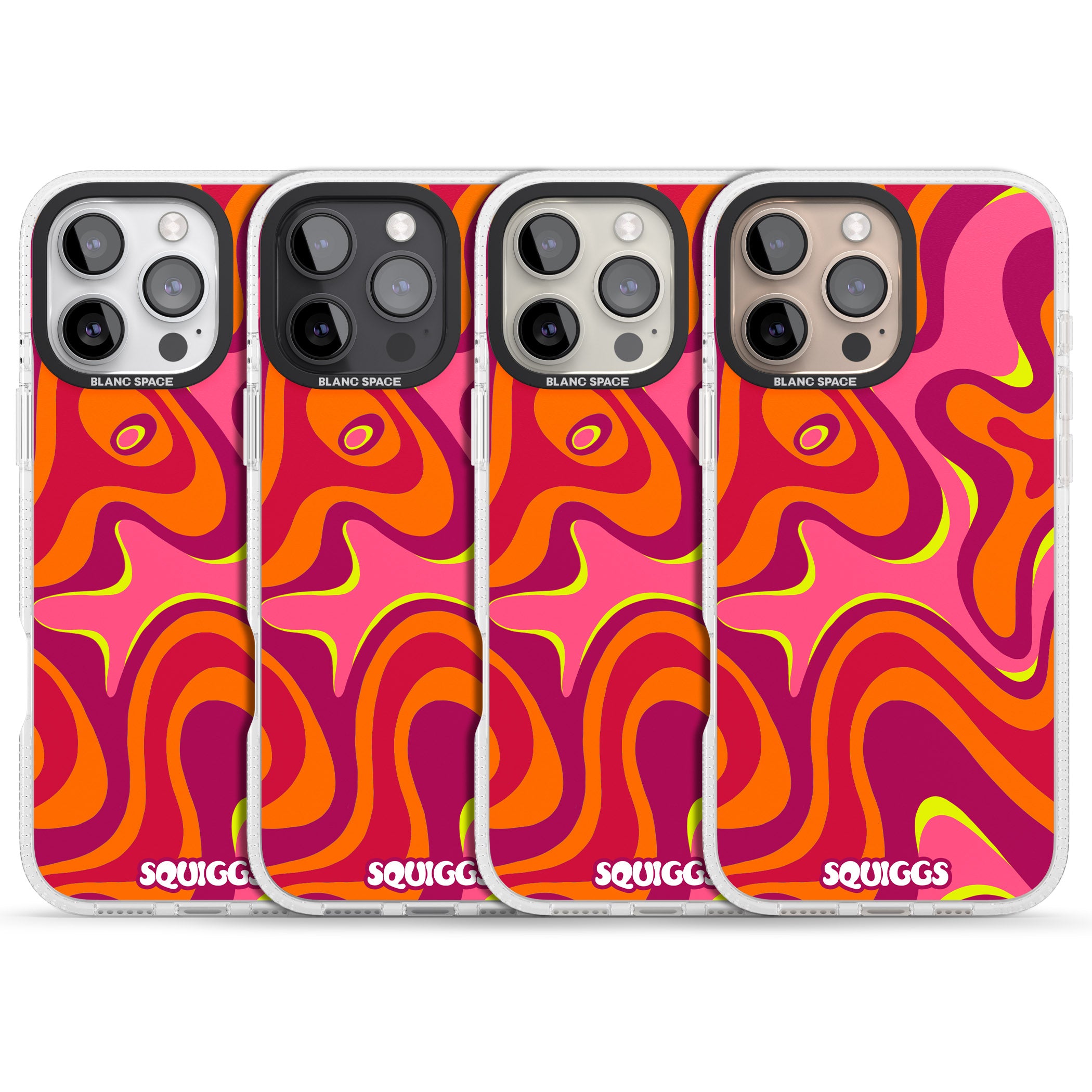 Hot Lava iPhone 16 Pro Max / 16 Pro Clear Case Impact Air - Blanc Space