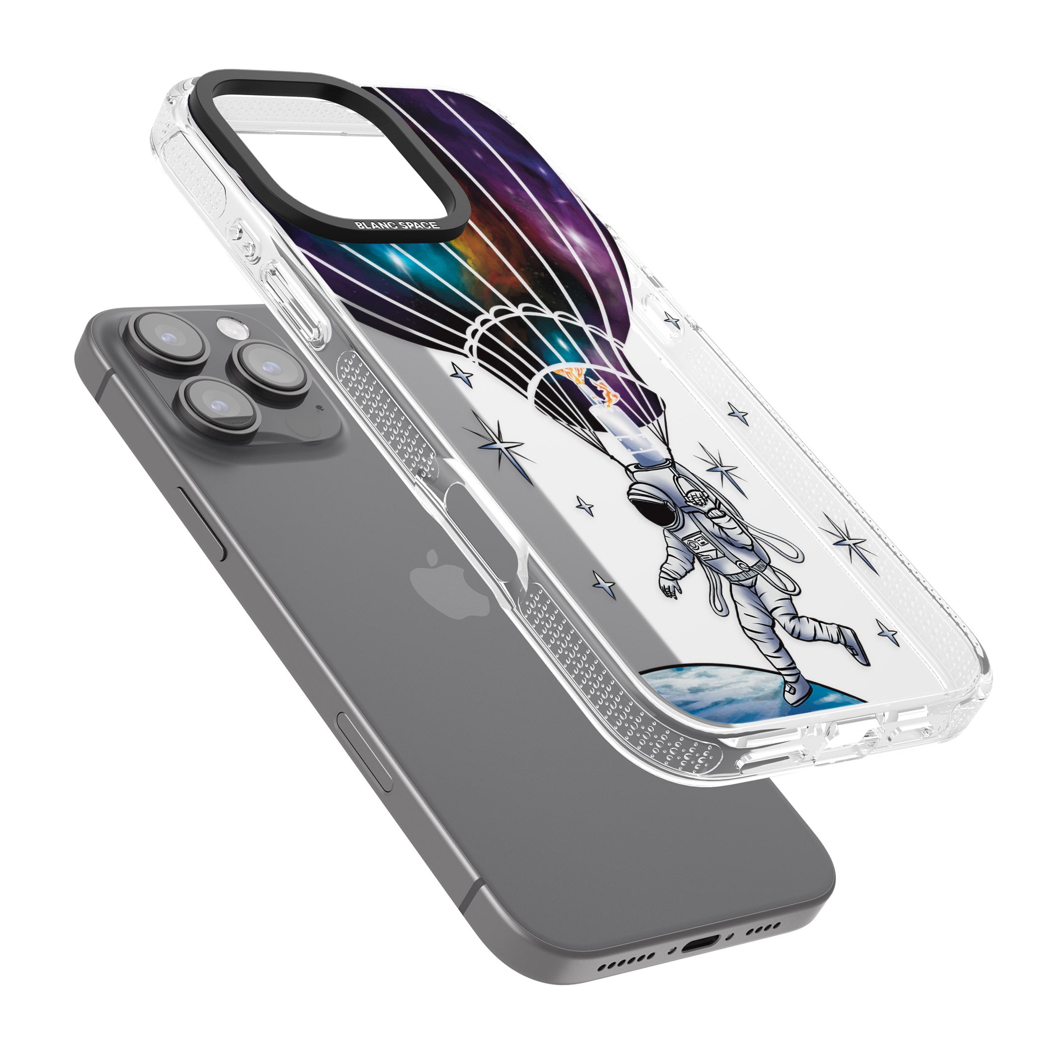 Solo Odyssey iPhone 16 Pro Max / 16 Pro Clear Case Impact Air - Blanc Space